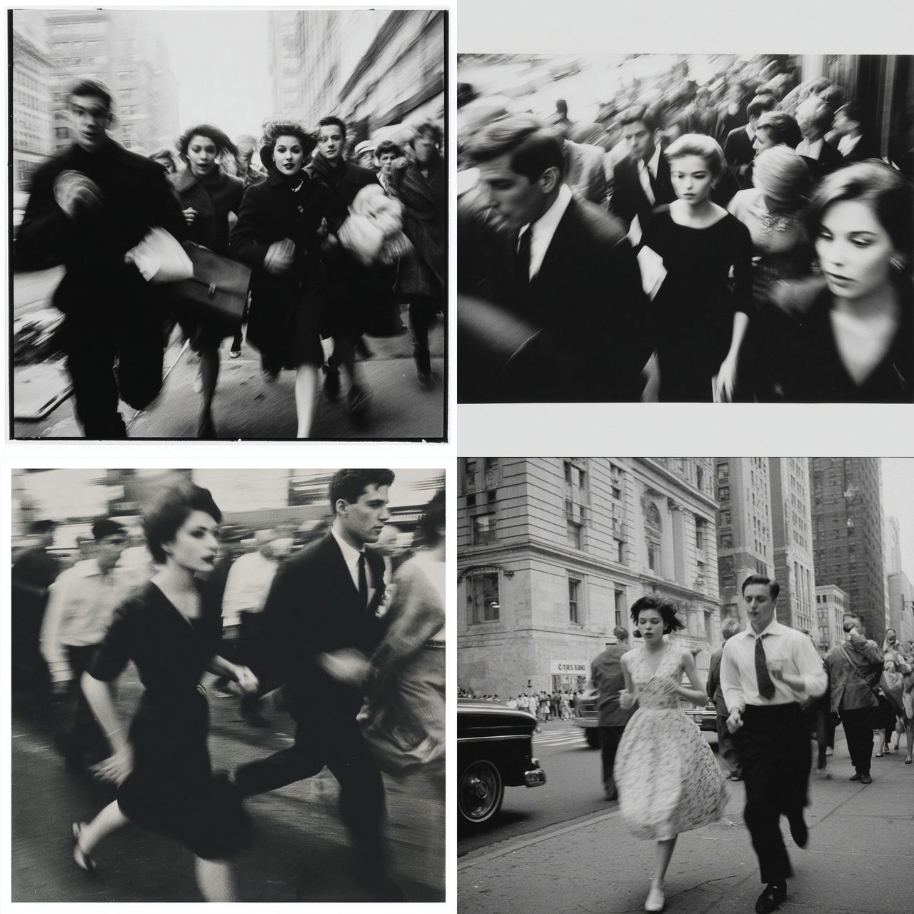 Garry Winogrand style, Midjourney V7, render 1 of 4