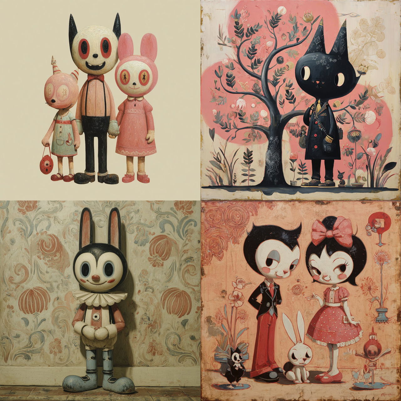 Gary Baseman style, Midjourney V7, render 1 of 4
