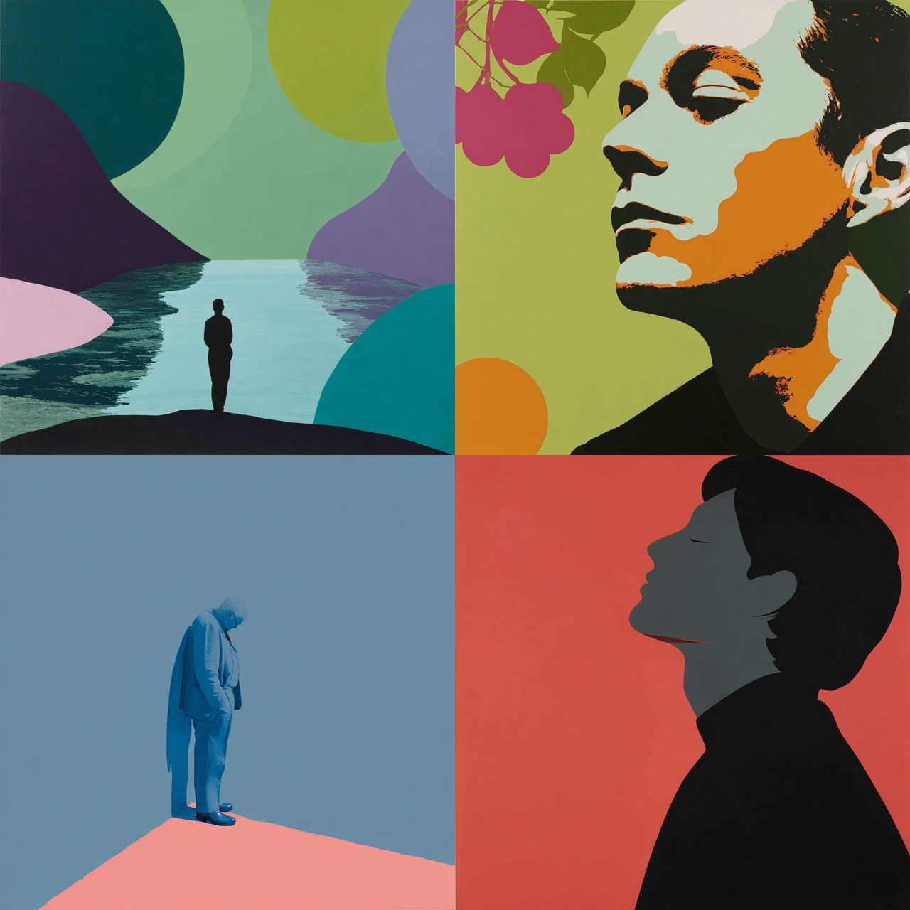 Gary Hume style, Midjourney V7, render 1 of 4