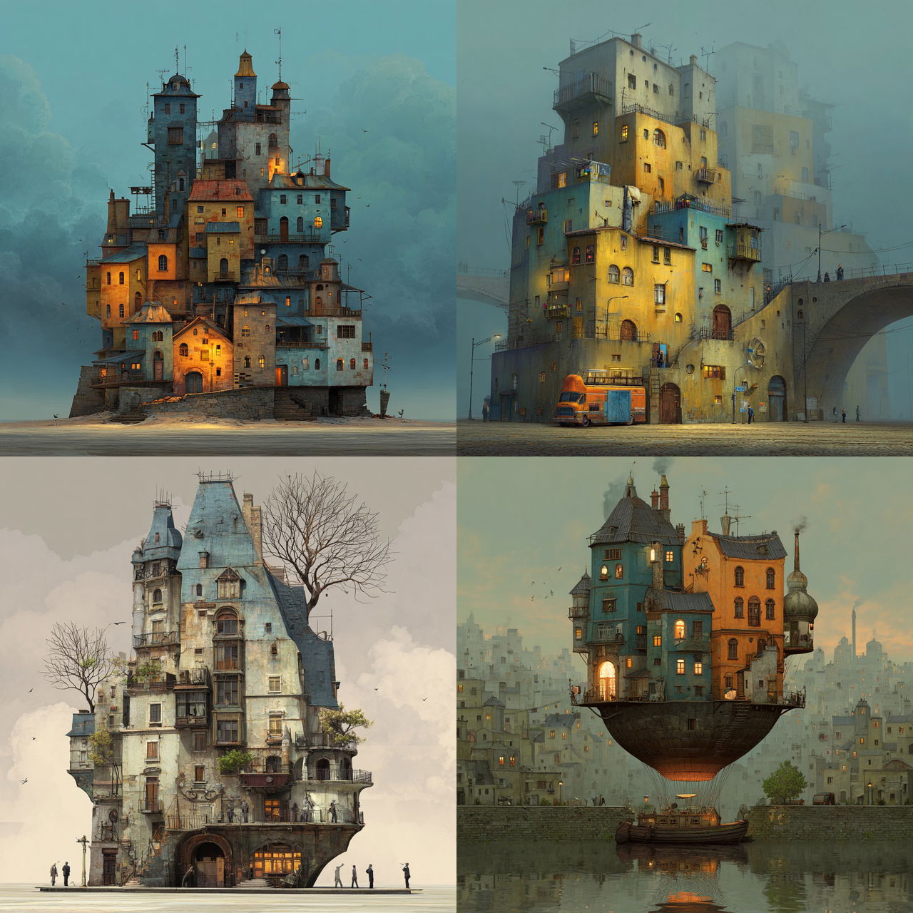 Gediminas Pranckevicius style, Midjourney V7, render 1 of 4