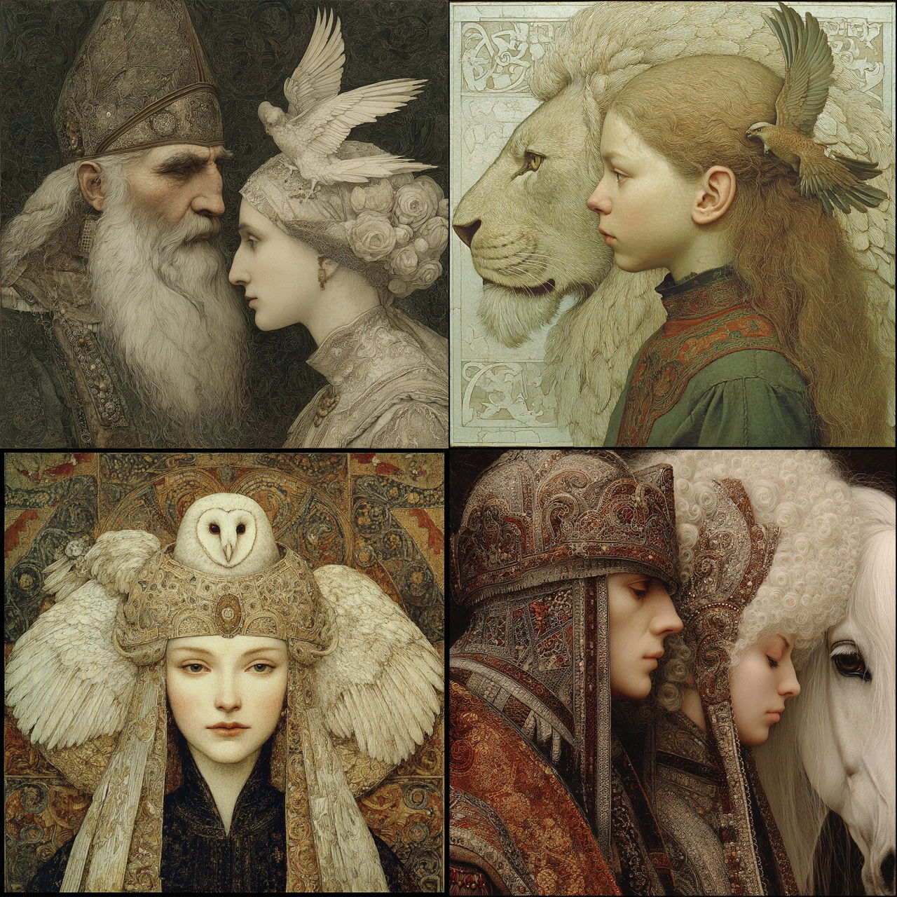 Gennady Spirin style, Midjourney V7, render 1 of 4