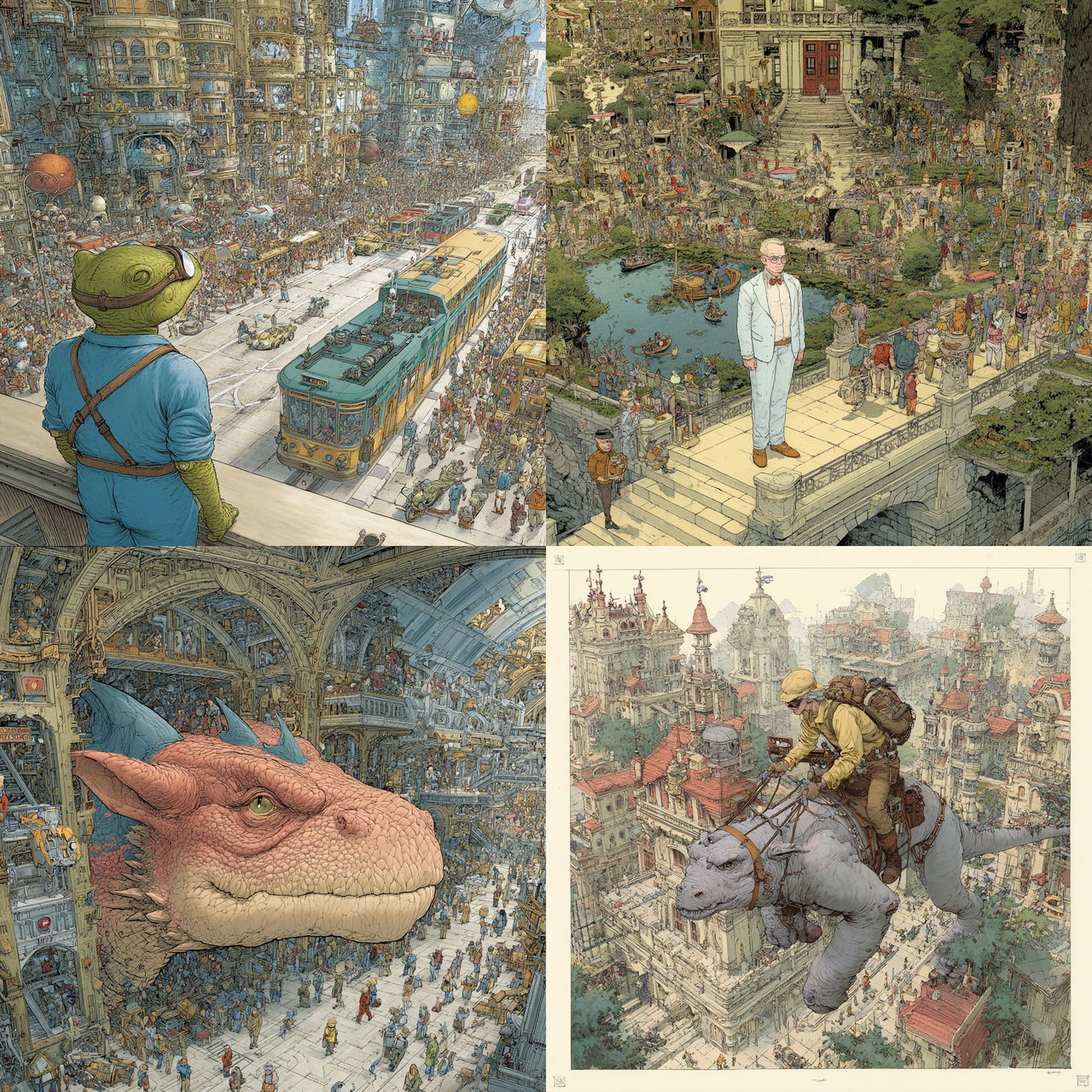 Geof Darrow style, Midjourney V7, render 1 of 4