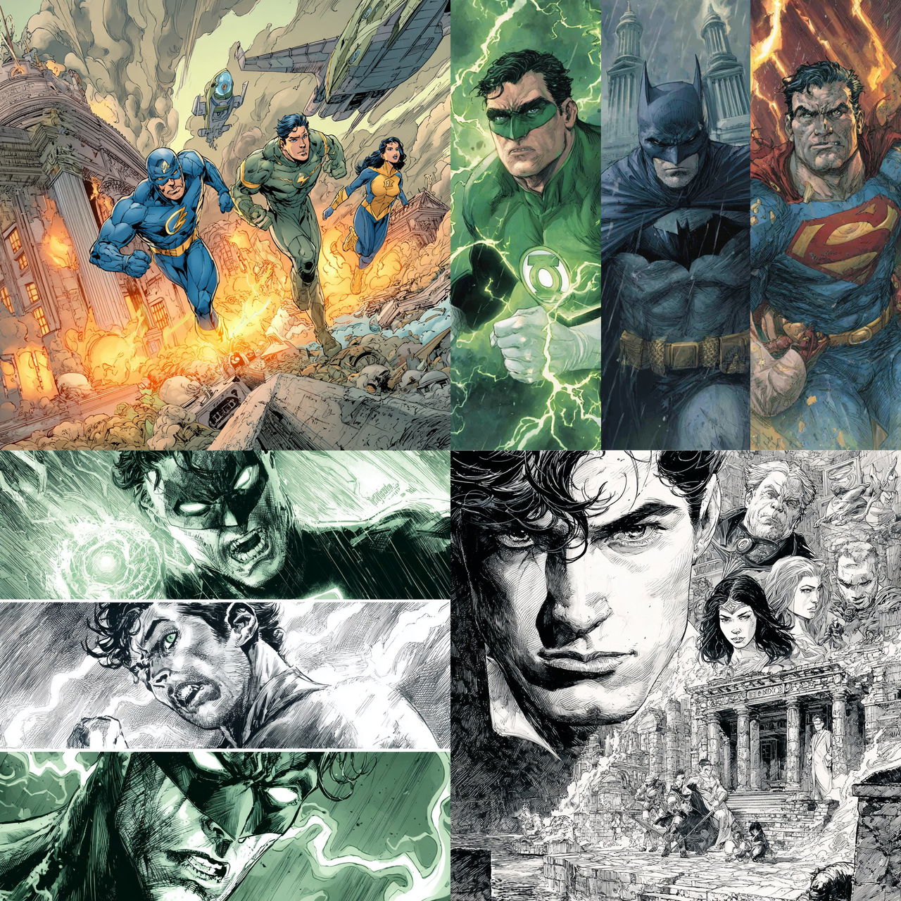 Geoff Johns style, Midjourney V7, render 1 of 4