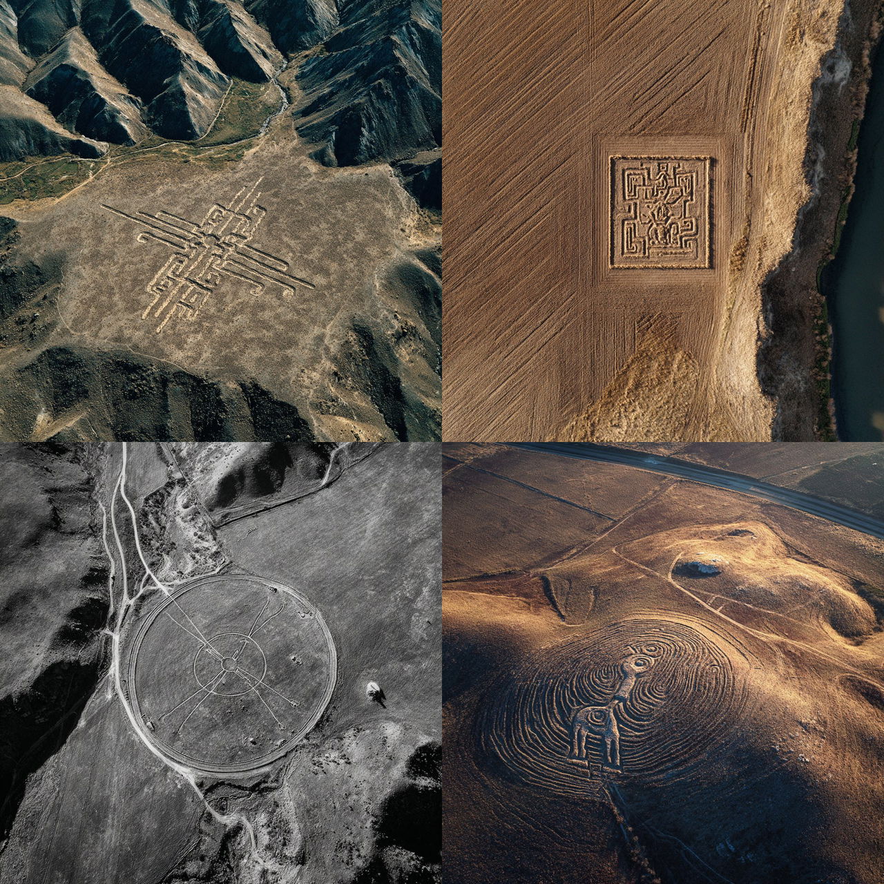 Geoglyph style, Midjourney V7, render 1 of 4