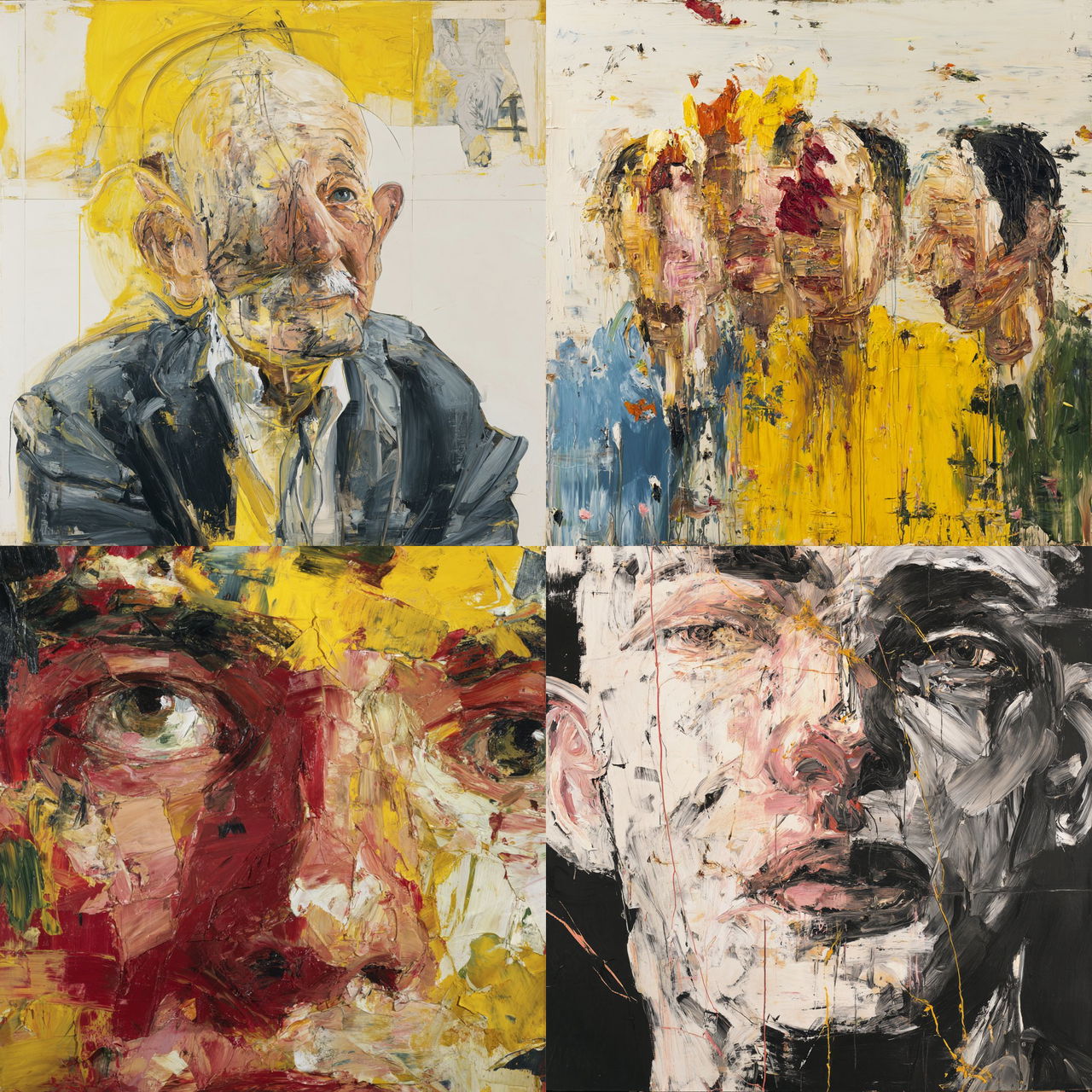 Georg Baselitz style, Midjourney V7, render 1 of 4