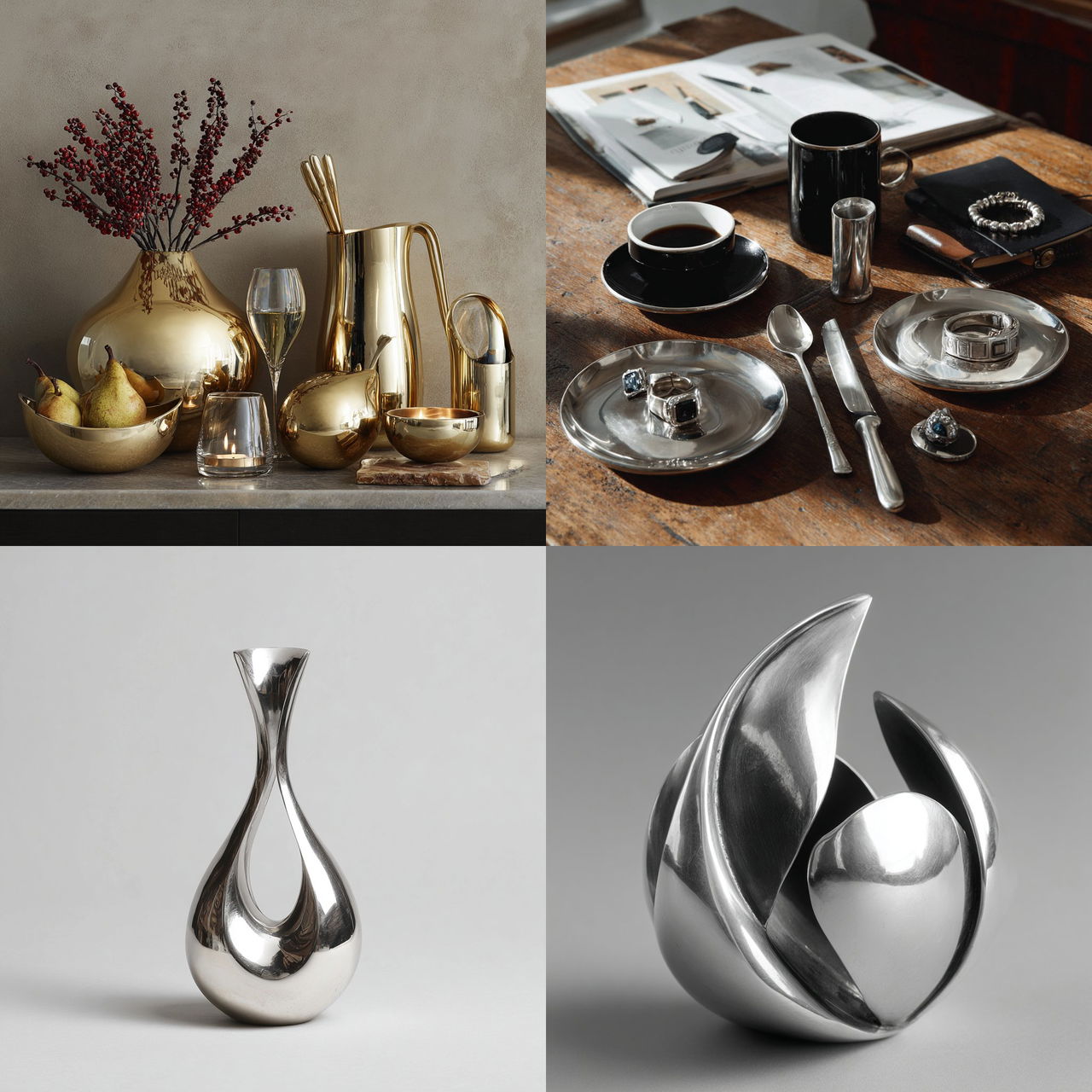 Georg Jensen style, Midjourney V7, render 1 of 4