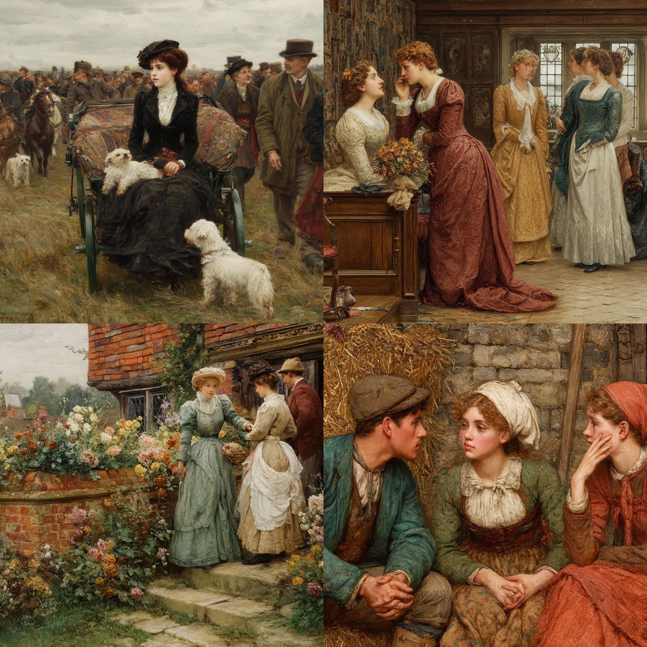 George Goodwin Kilburne style, Midjourney V7, render 1 of 4