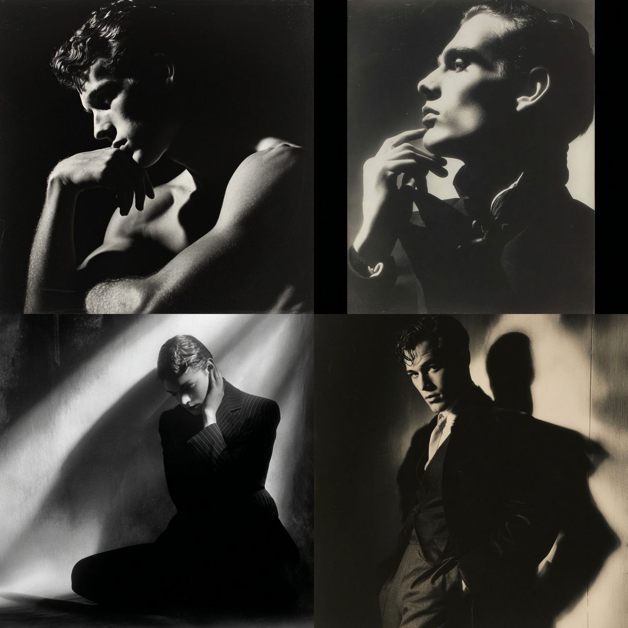 George Platt Lynes style, Midjourney V7, render 1 of 4