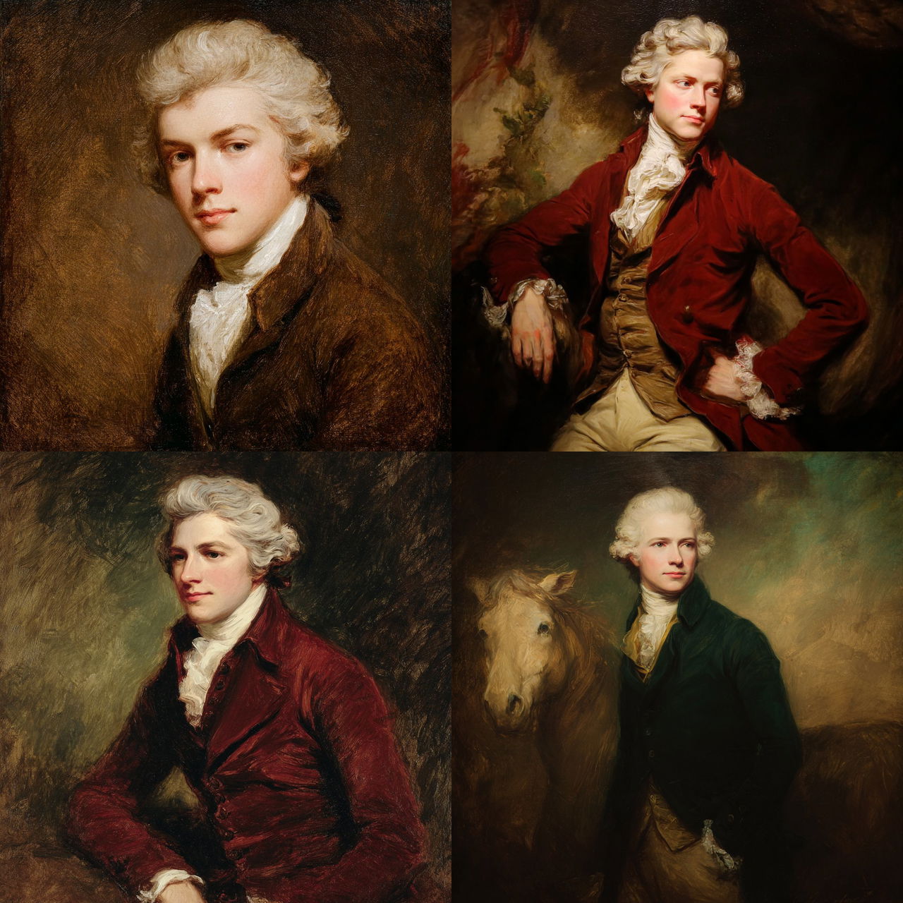 George Romney style, Midjourney V7, render 1 of 4