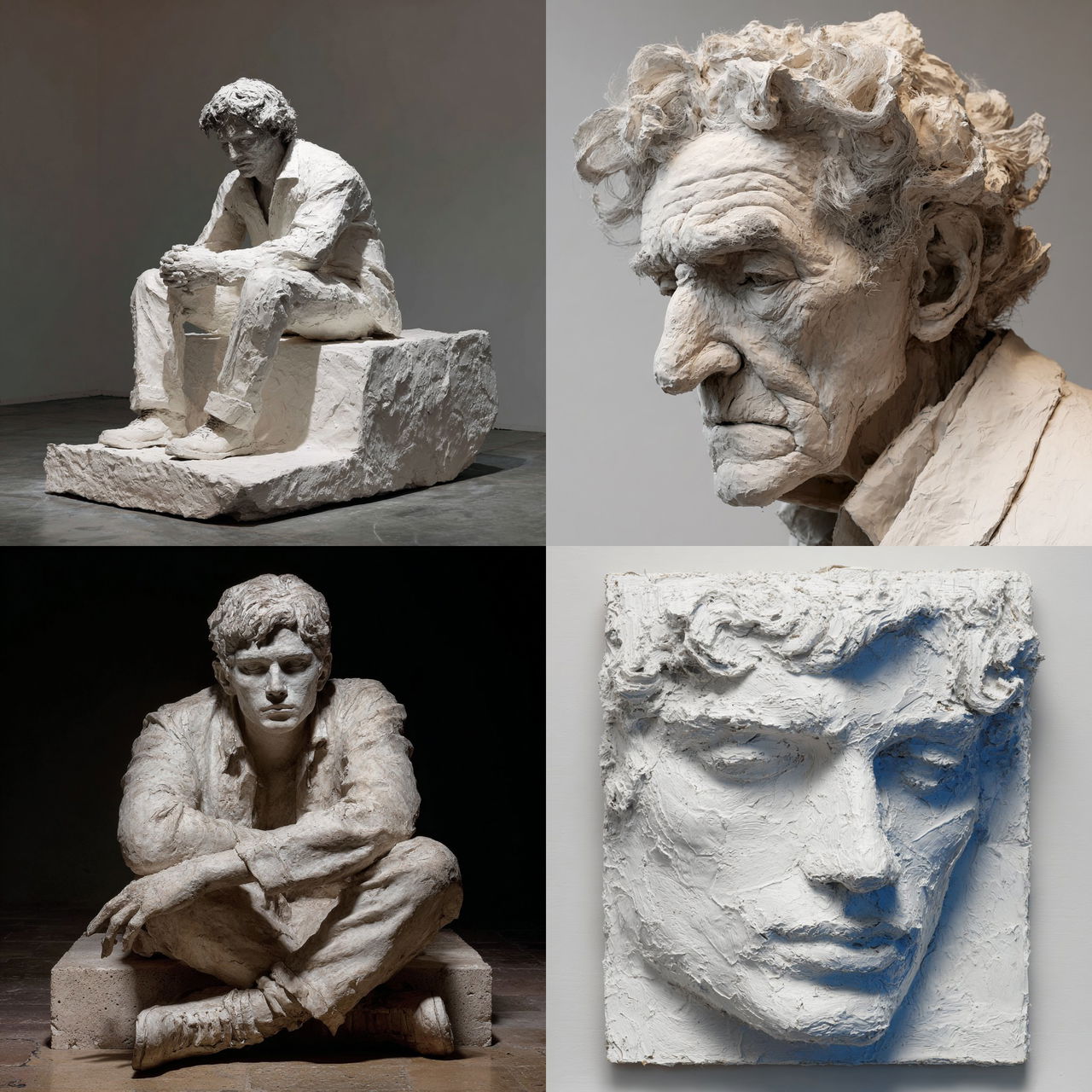 George Segal style, Midjourney V7, render 1 of 4