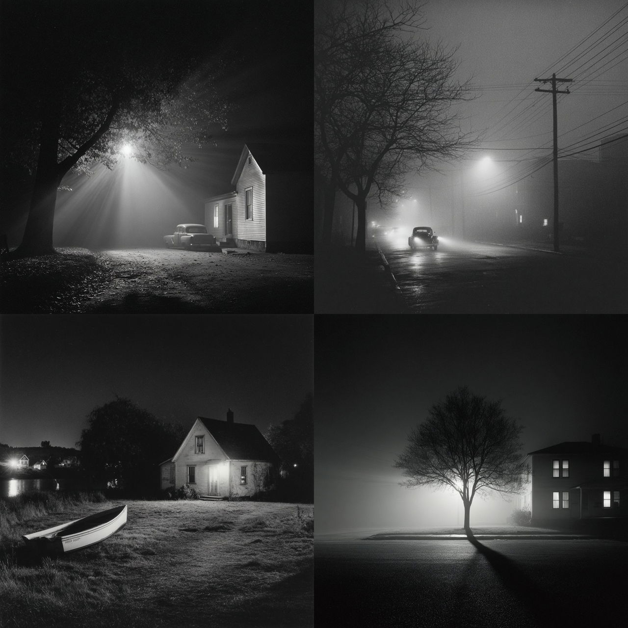 George Tice style, Midjourney V7, render 1 of 4