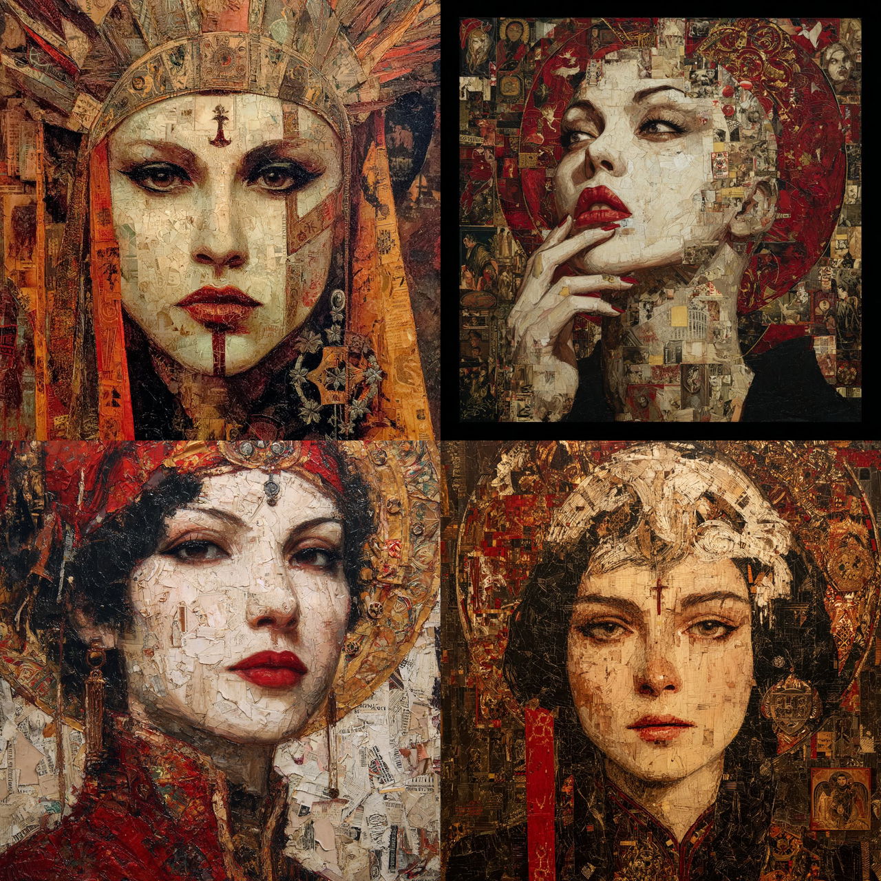 George Yepes style, Midjourney V7, render 1 of 4