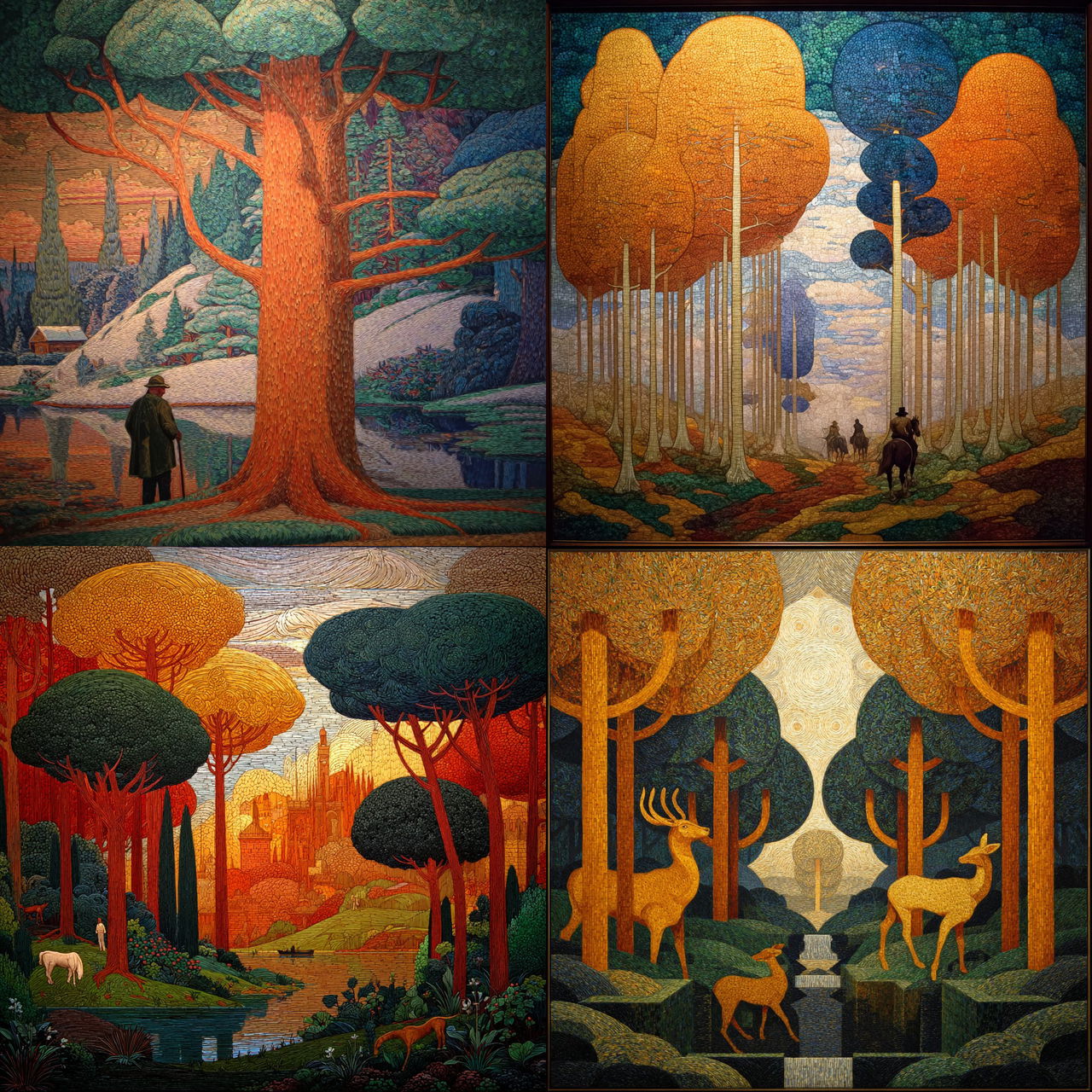 Georges Lacombe style, Midjourney V7, render 1 of 4