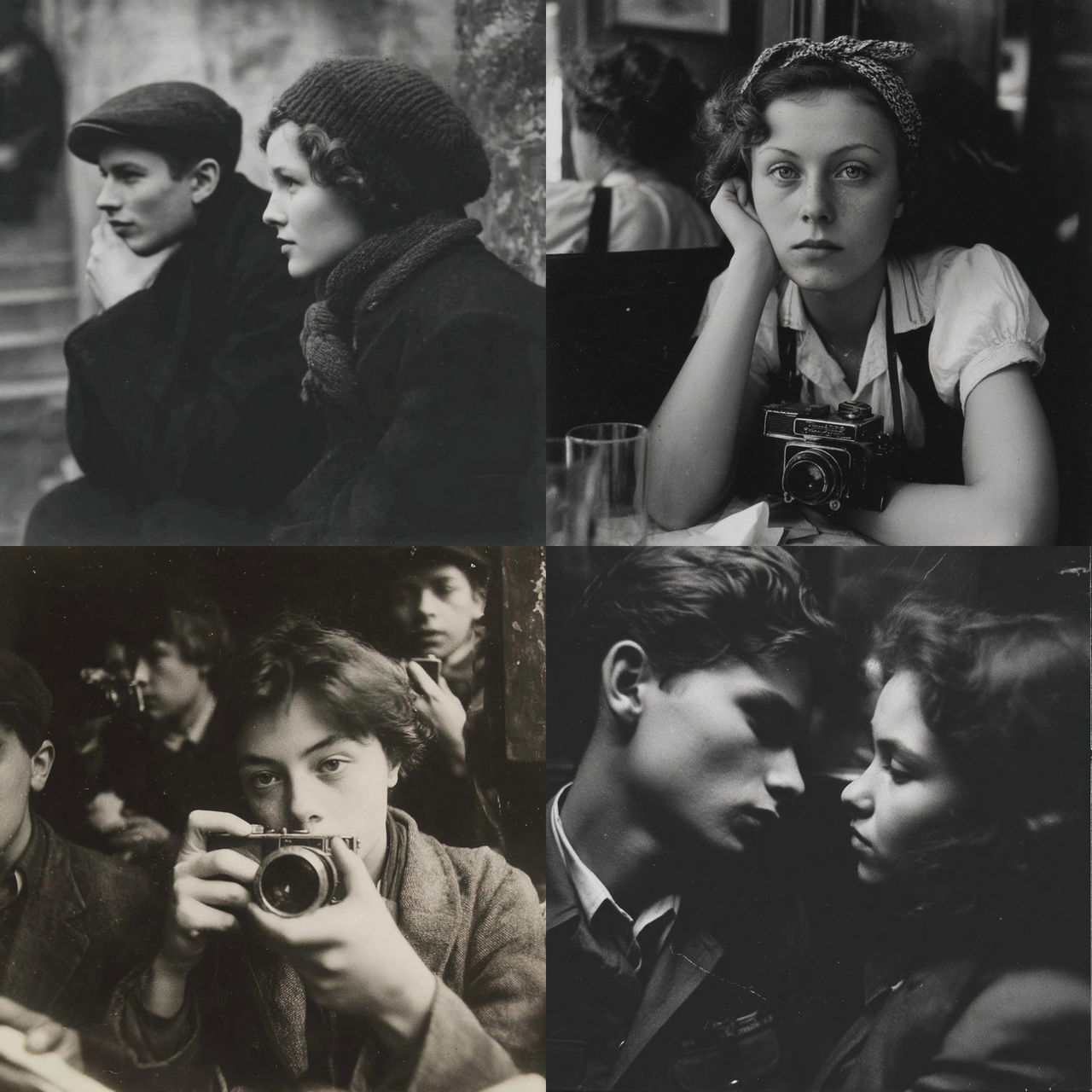 Gerda Taro style, Midjourney V7, render 1 of 4