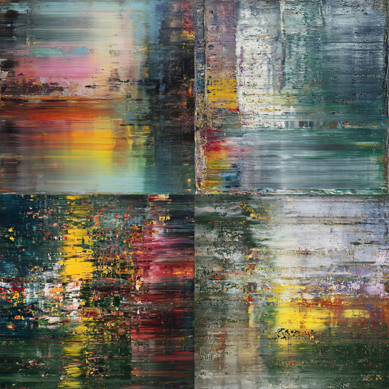 Gerhard Richter style, Midjourney V7, render 1 of 4