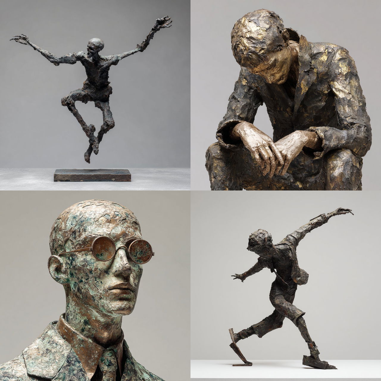 Germaine Richier style, Midjourney V7, render 1 of 4