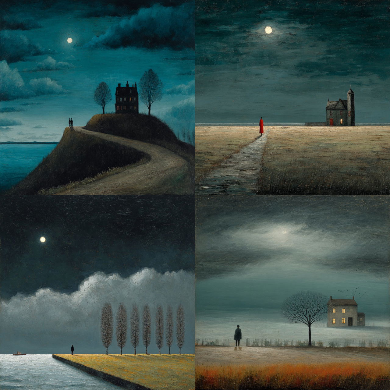Gertrude Abercrombie style, Midjourney V7, render 1 of 4