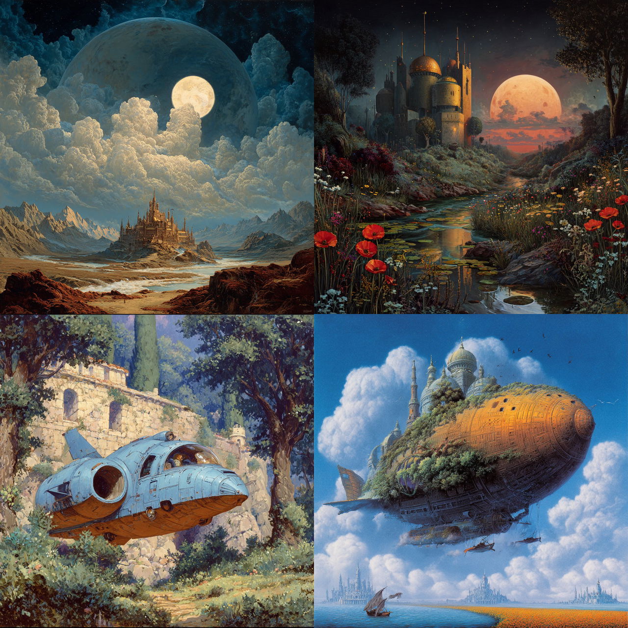 Gilbert Williams style, Midjourney V7, render 1 of 4