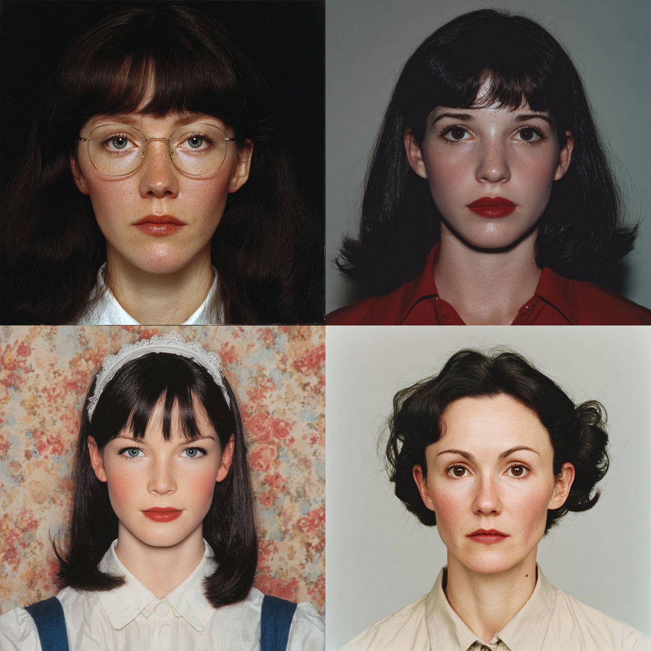 Gillian Wearing style, Midjourney V7, render 1 of 4