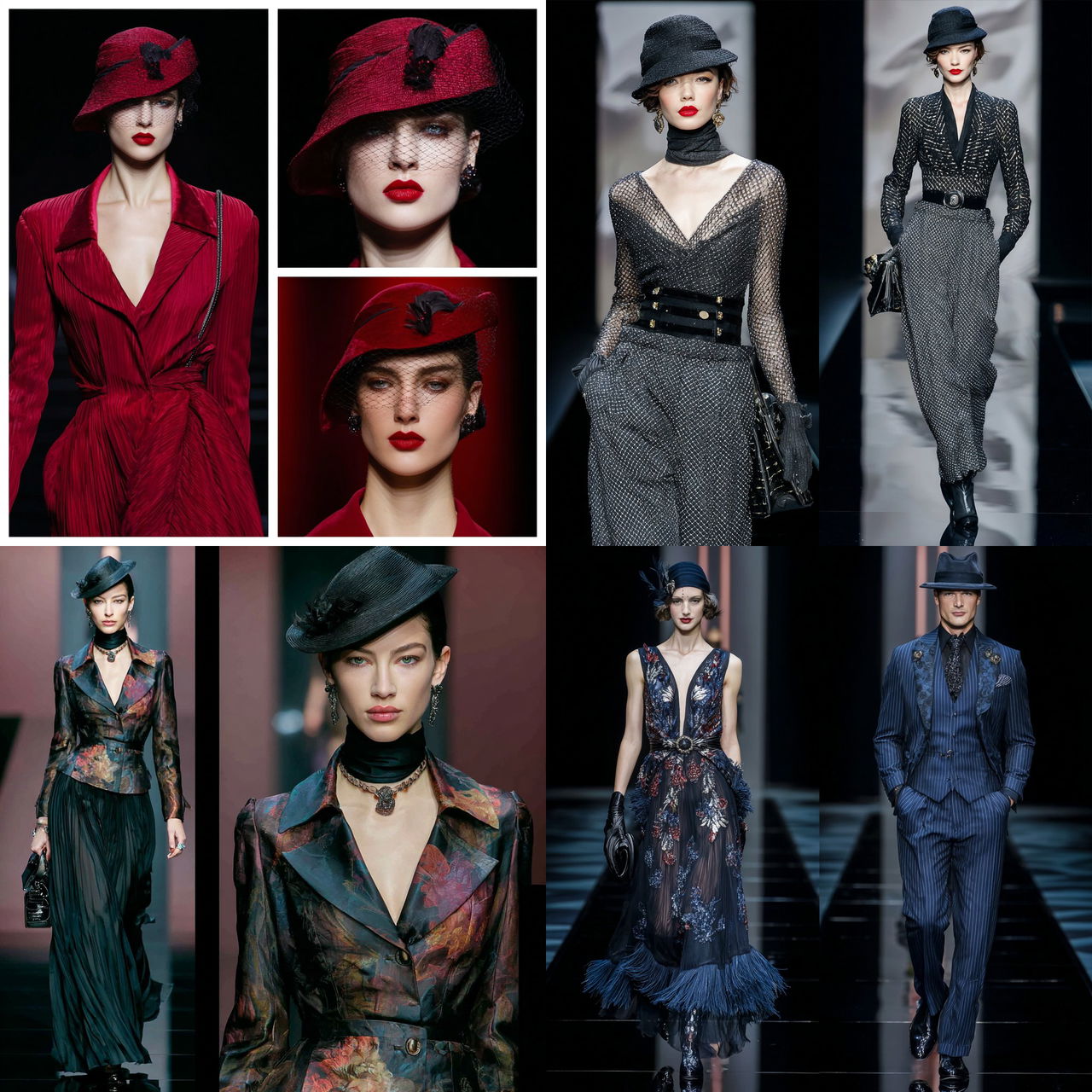 Giorgio Armani style, Midjourney V7, render 1 of 4