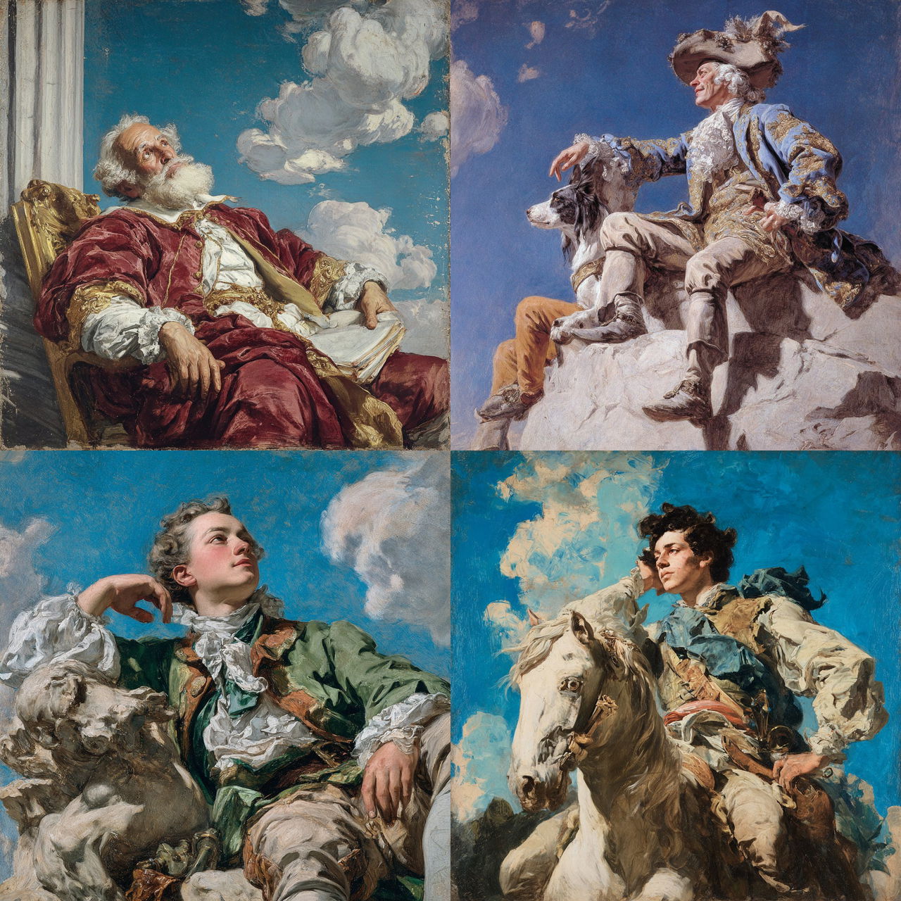 Giovanni Battista Tiepolo style, Midjourney V7, render 1 of 4