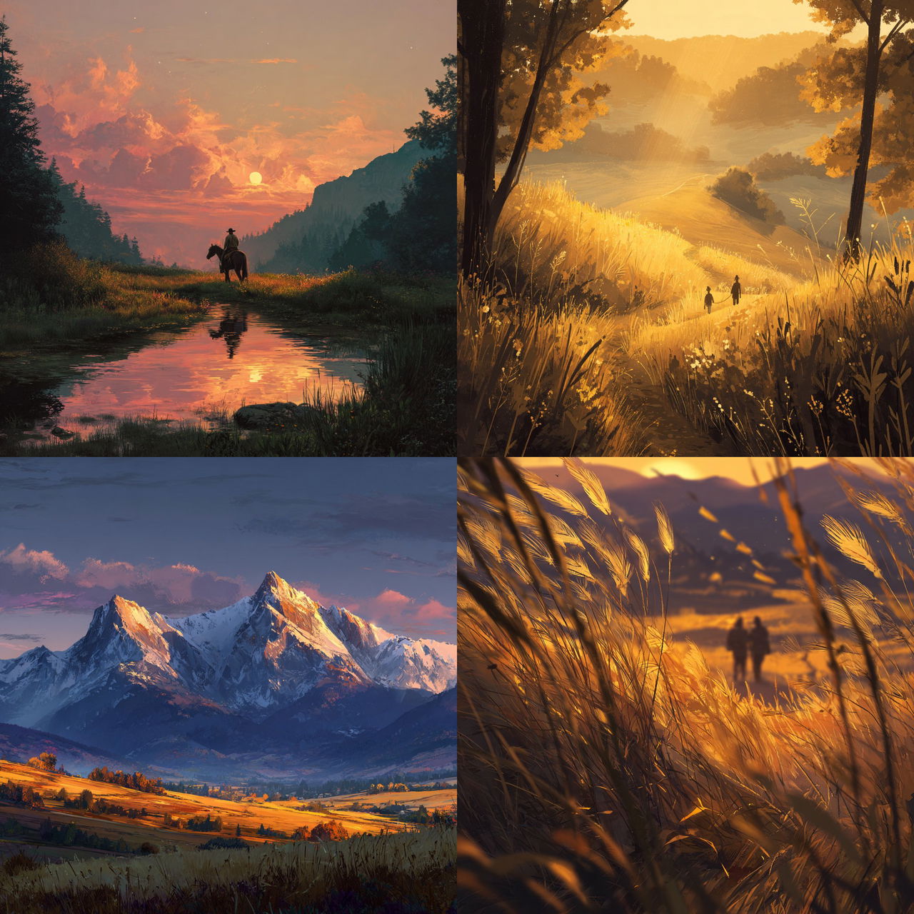 Golden hour style, Midjourney V7, render 1 of 4
