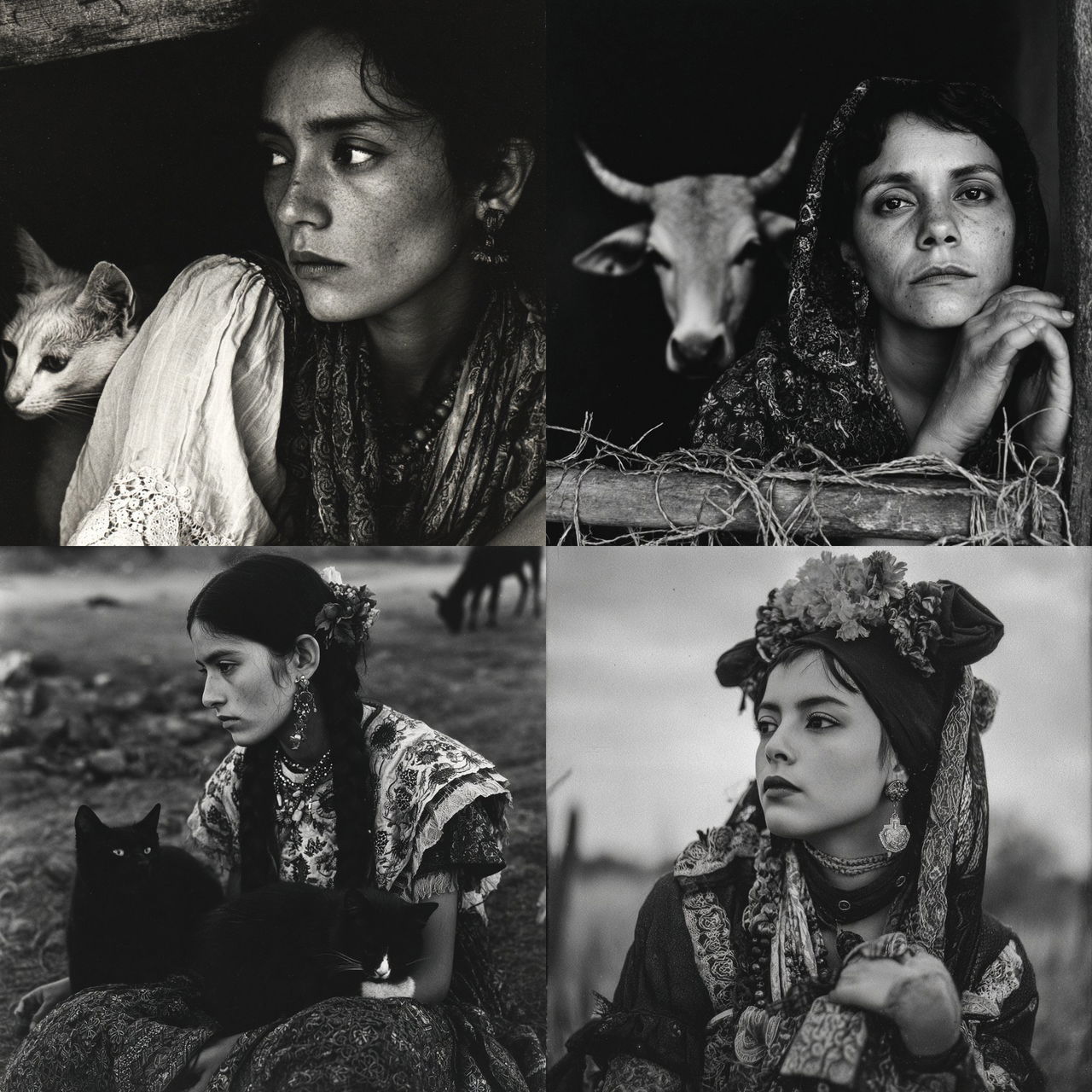 Graciela Iturbide style, Midjourney V7, render 1 of 4