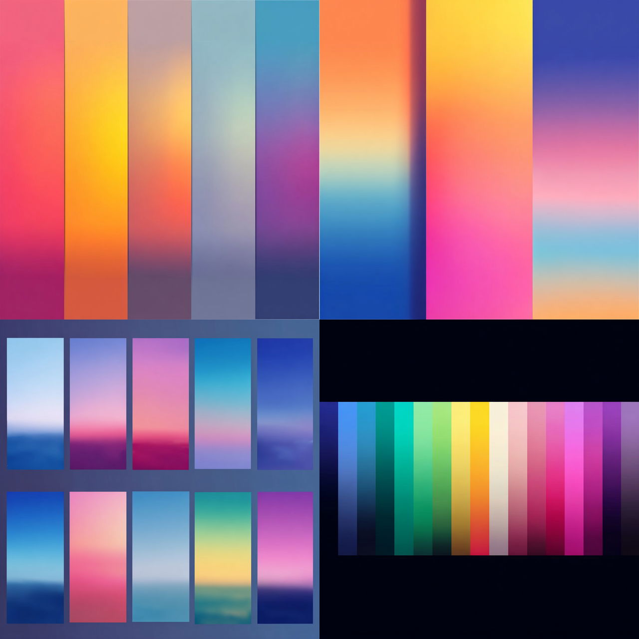 Gradient colors style, Midjourney V7, render 1 of 4