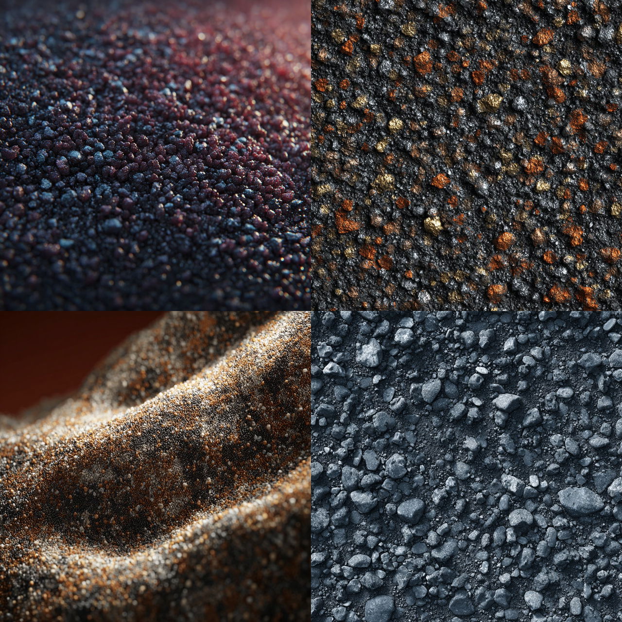 Granular texture style, Midjourney V7, render 1 of 4