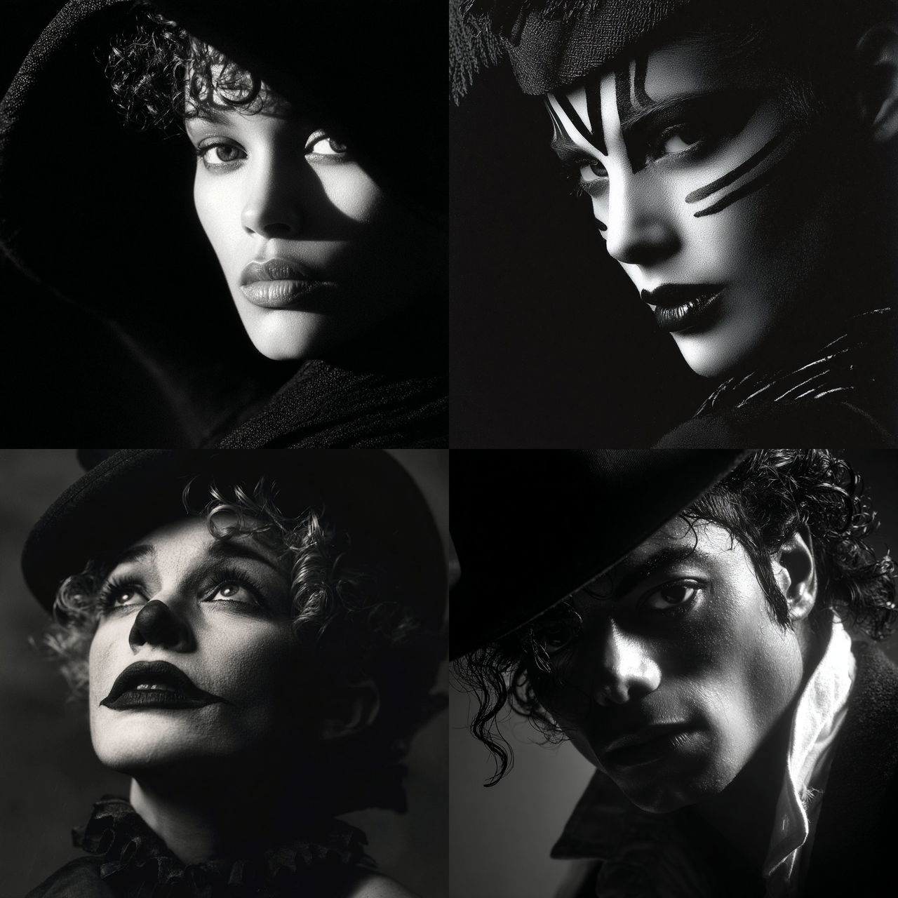 Greg Gorman style, Midjourney V7, render 1 of 4