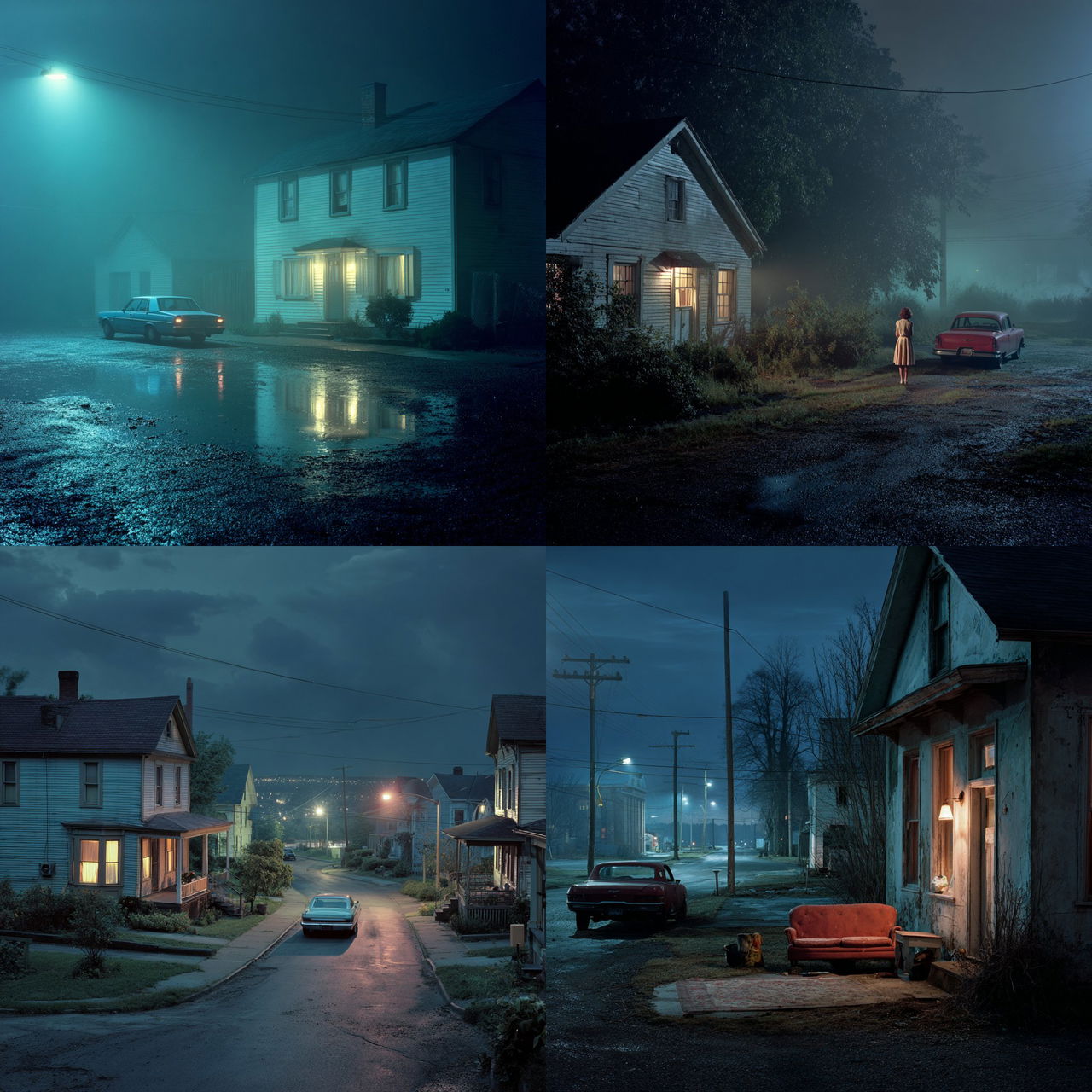 Gregory Crewdson style, Midjourney V7, render 1 of 4