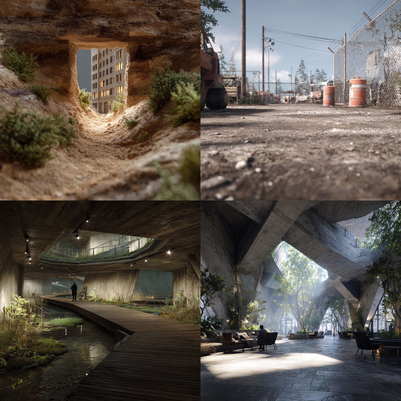 Ground-level view style, Midjourney V7, render 1 of 4