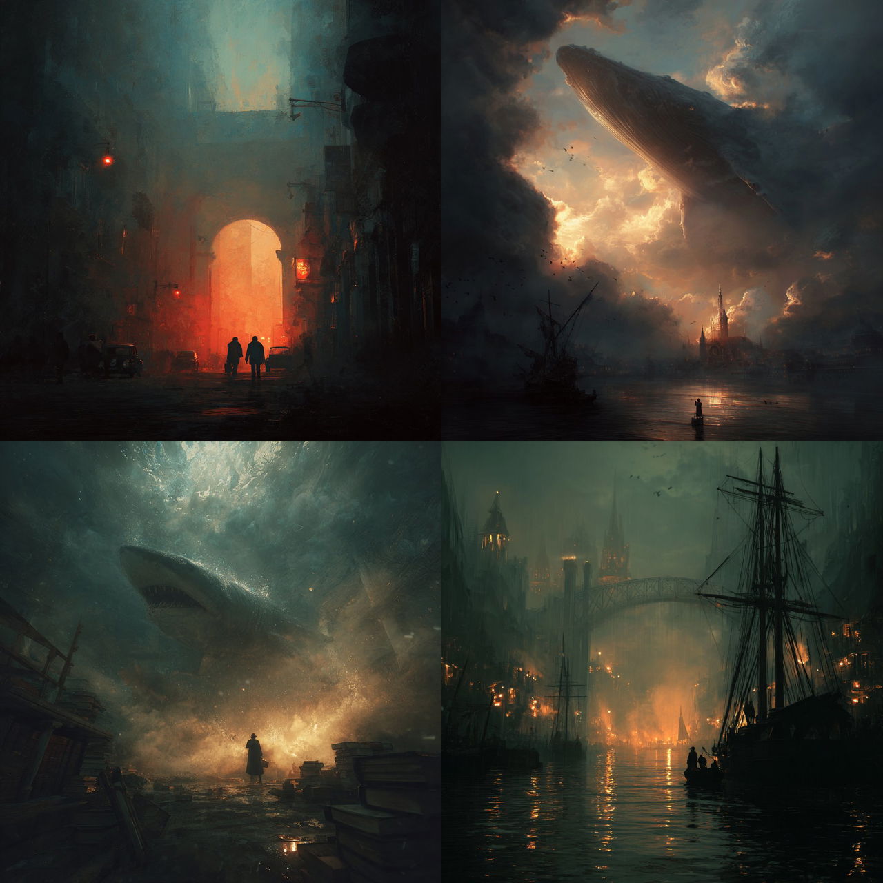 Guillem H. Pongiluppi style, Midjourney V7, render 1 of 4