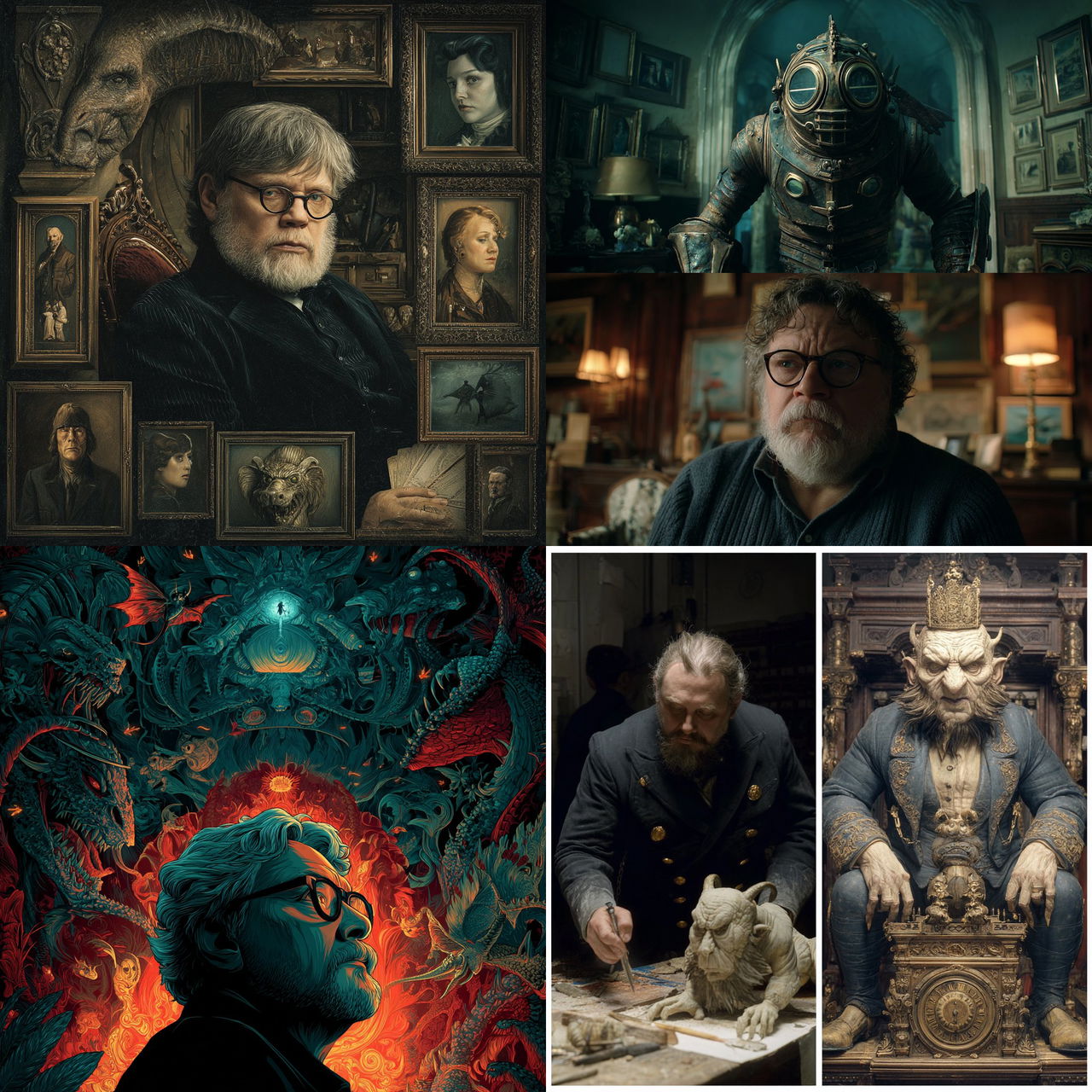 Guillermo del Toro style, Midjourney V7, render 1 of 4