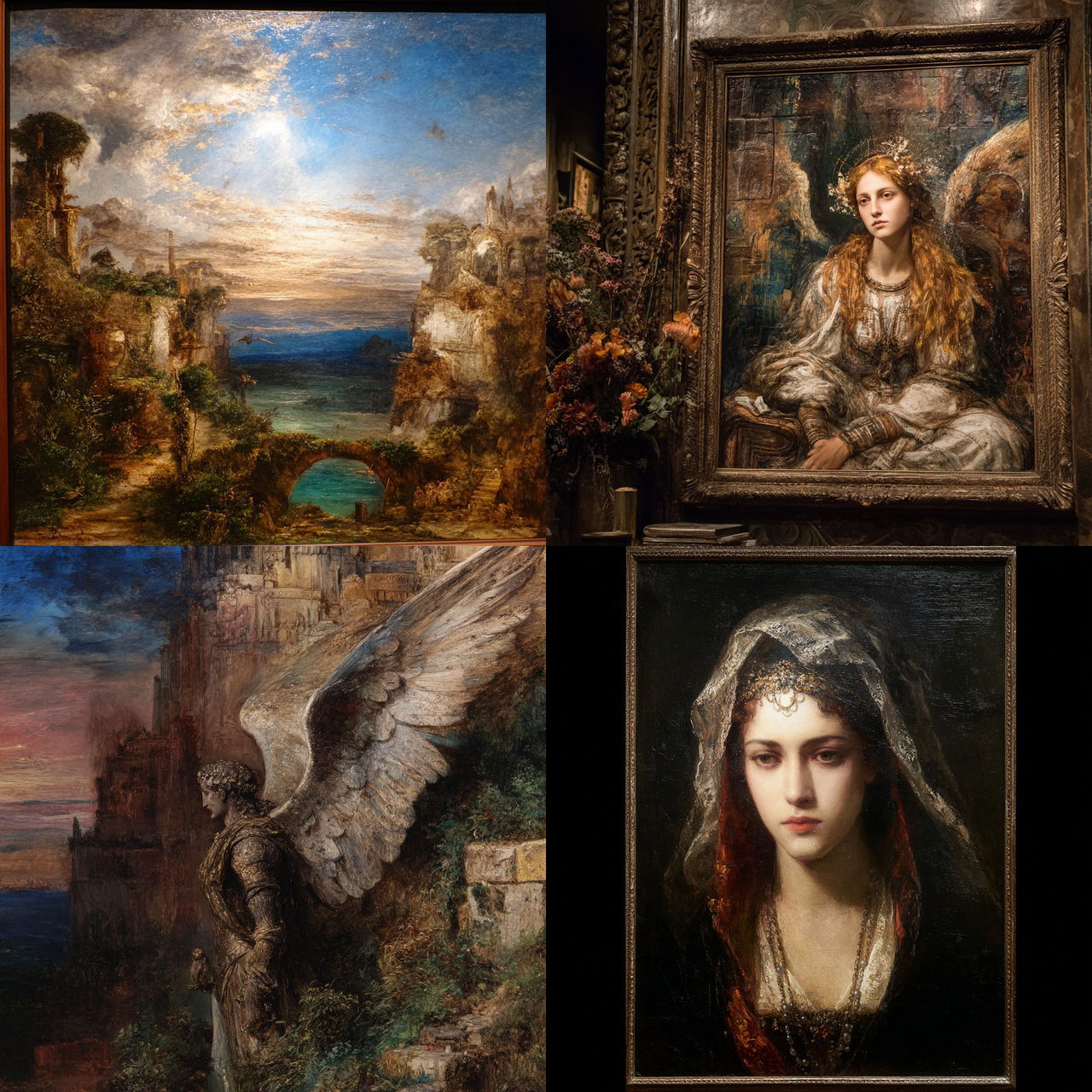 Gustave Moreau style, Midjourney V7, render 1 of 4