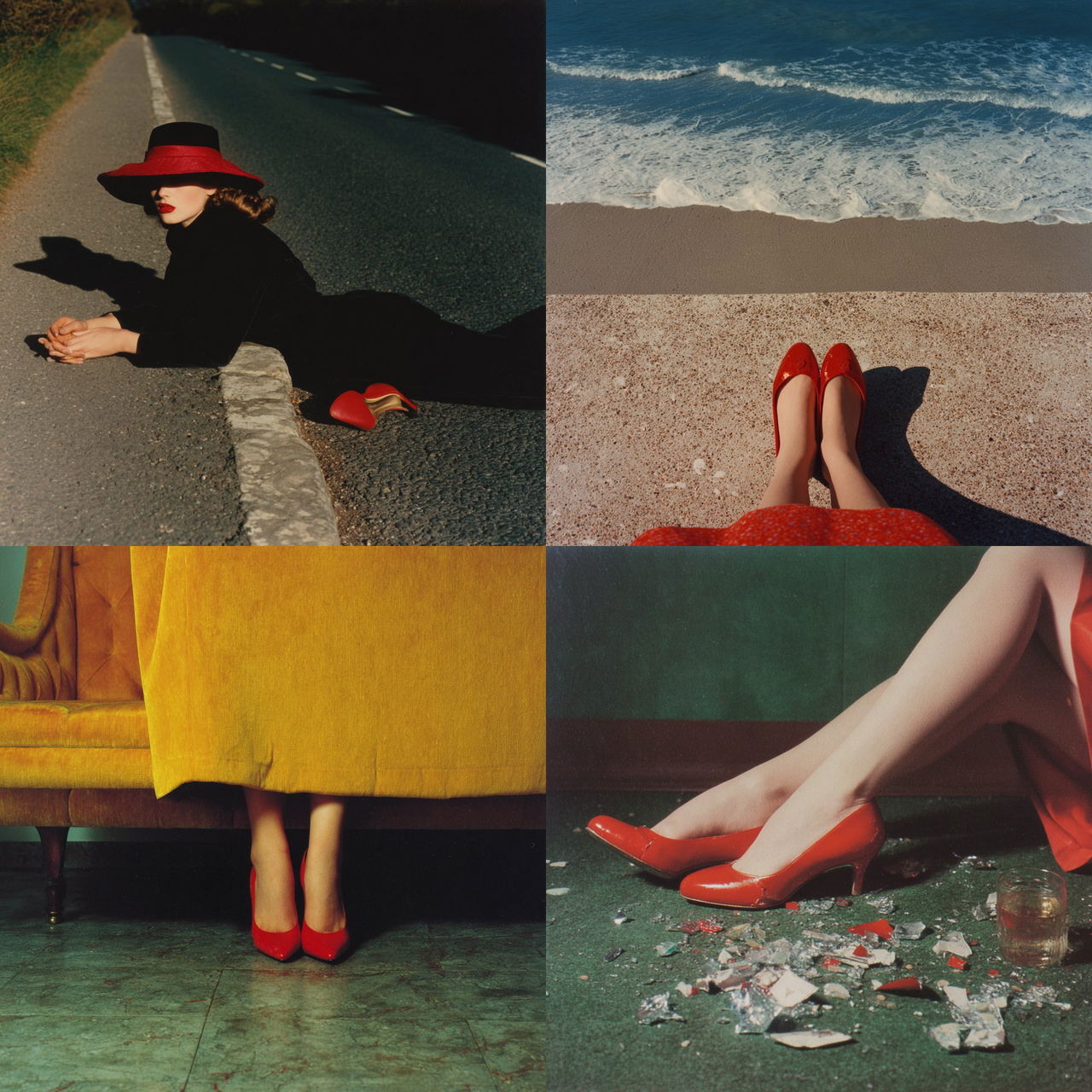 Guy Bourdin style, Midjourney V7, render 1 of 4