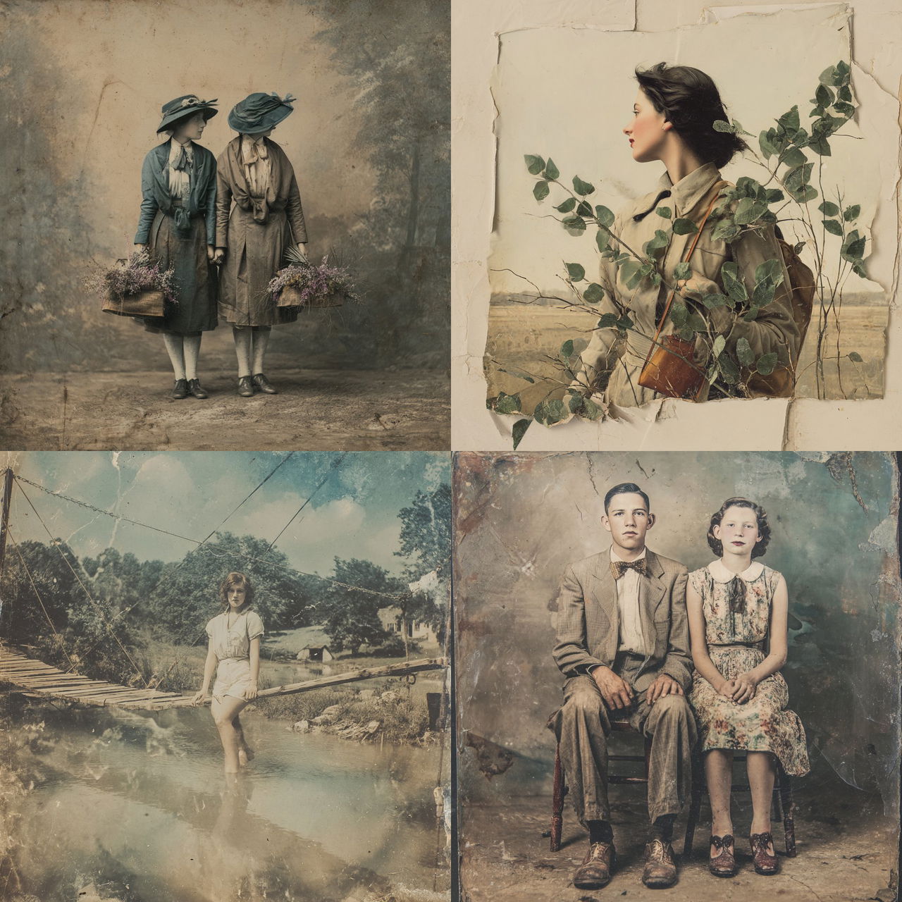 Hand-colored photograph style, Midjourney V7, render 1 of 4