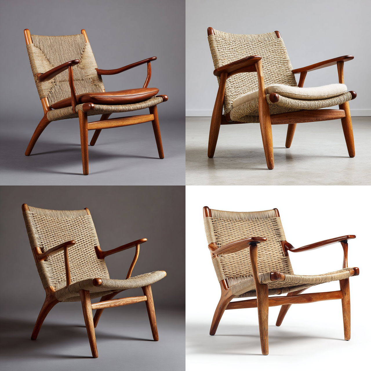 Hans Wegner style, Midjourney V7, render 1 of 4