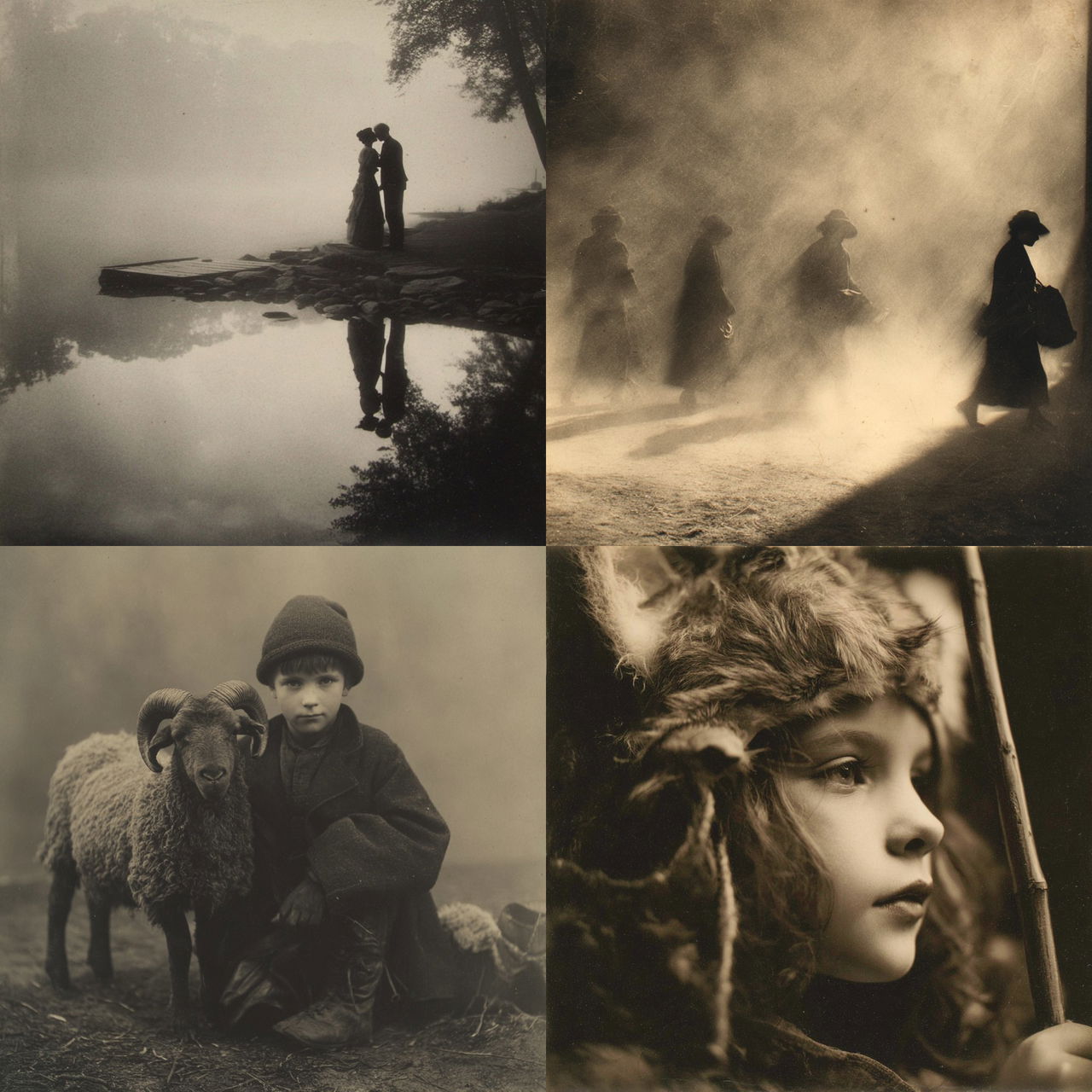 Harold Cazneaux style, Midjourney V7, render 1 of 4