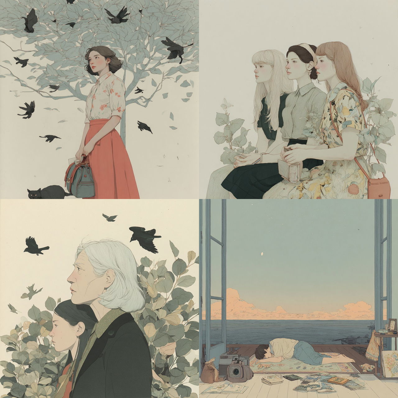 Harriet Lee-Merrion style, Midjourney V7, render 1 of 4