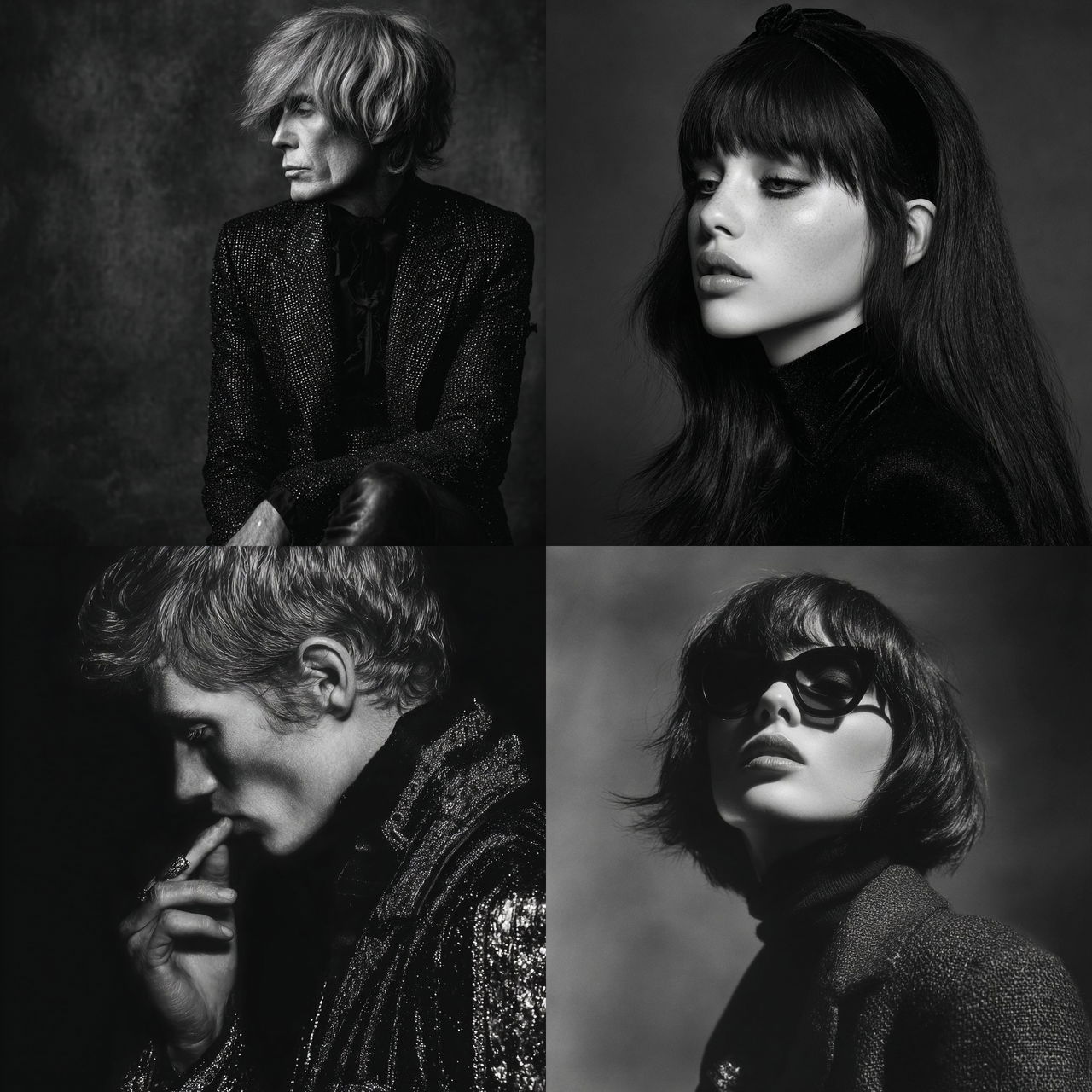 Hedi Slimane style, Midjourney V7, render 1 of 4