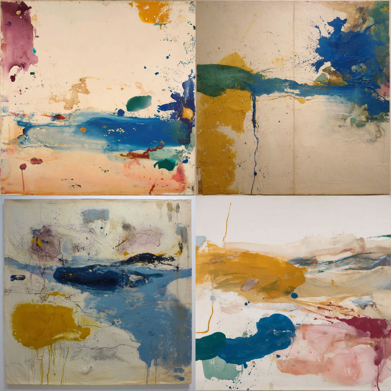 Helen Frankenthaler style, Midjourney V7, render 1 of 4