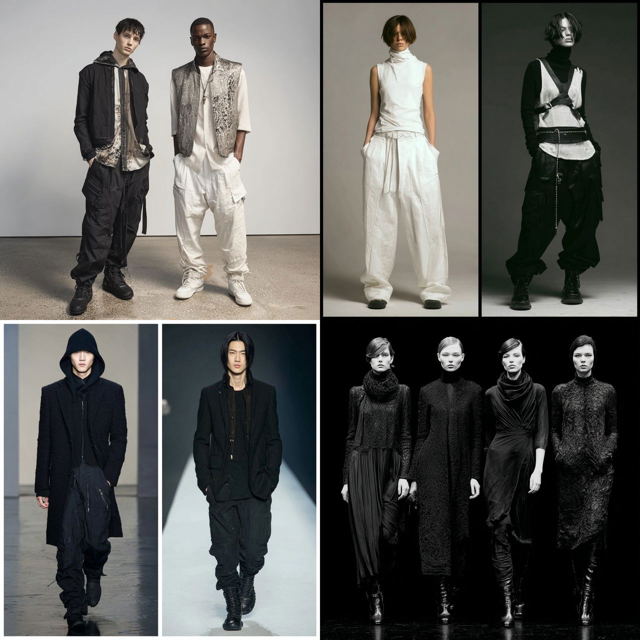 Helmut Lang style, Midjourney V7, render 1 of 4