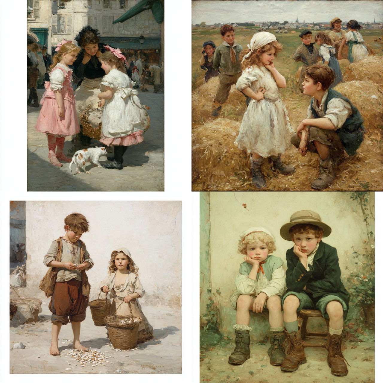 Henri-Jules-Jean Geoffroy style, Midjourney V7, render 1 of 4