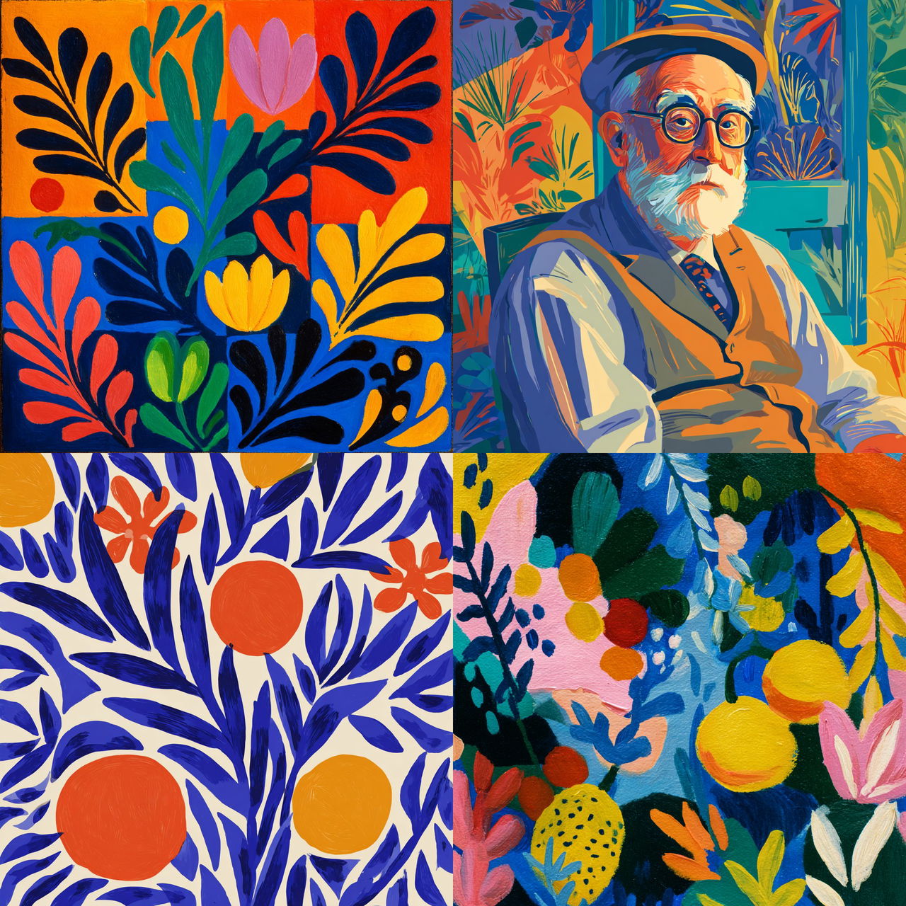 Henri Matisse style, Midjourney V7, render 1 of 4