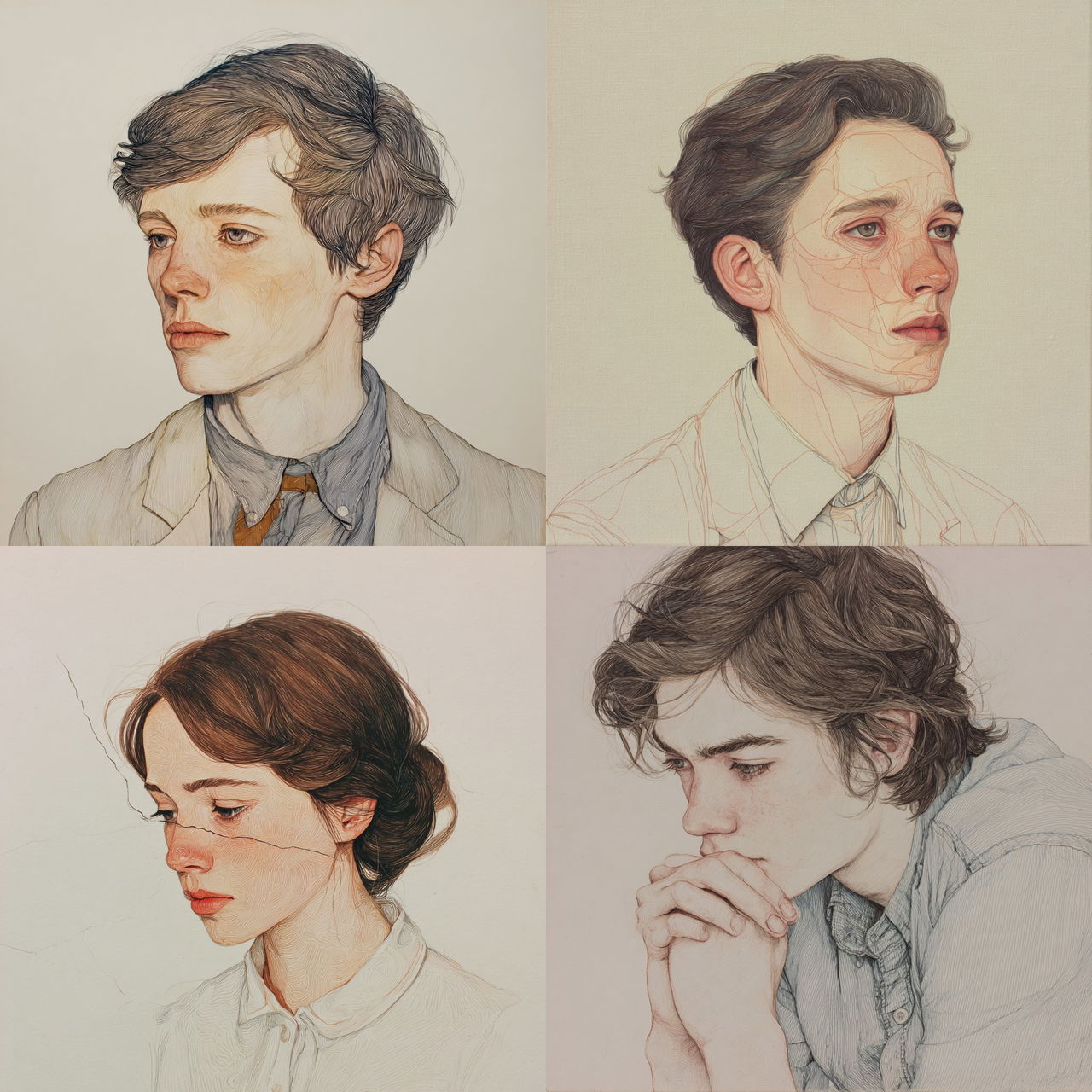 Henrietta Harris style, Midjourney V7, render 1 of 4