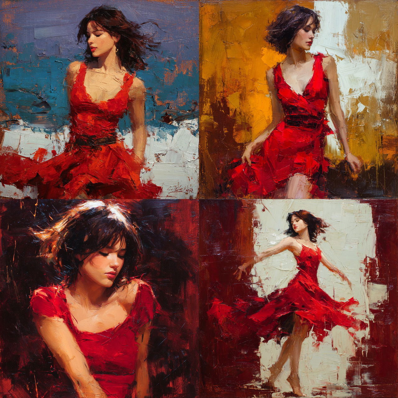 Henry Asencio style, Midjourney V7, render 1 of 4