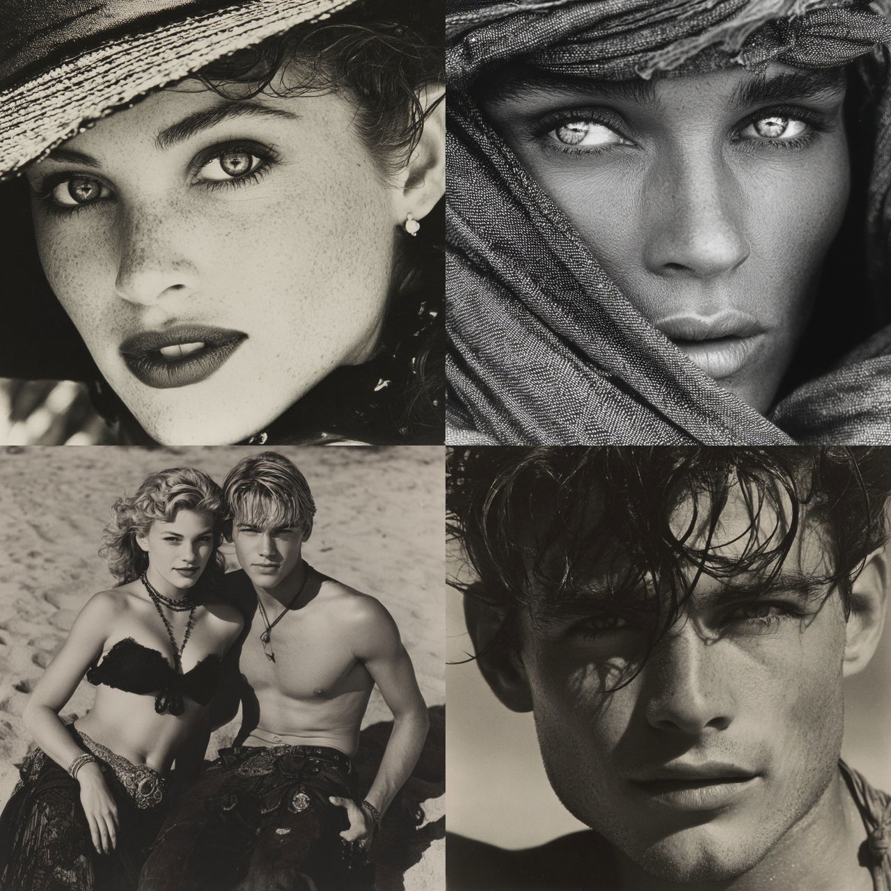 Herb Ritts style, Midjourney V7, render 1 of 4