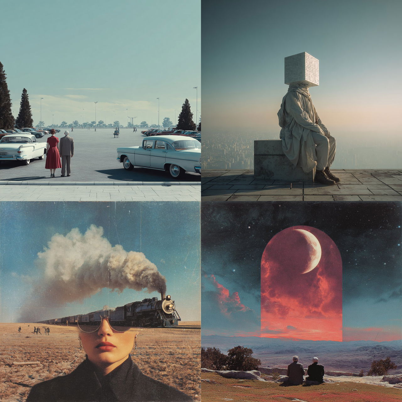 Hipgnosis style, Midjourney V7, render 1 of 4