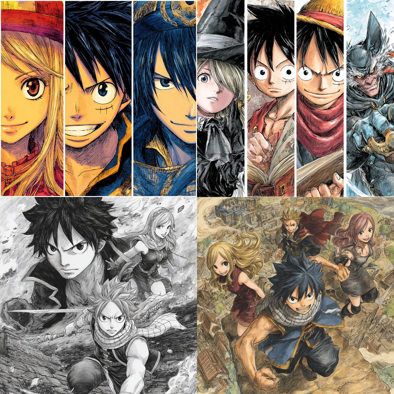 Hiro Mashima style, Midjourney V7, render 1 of 4